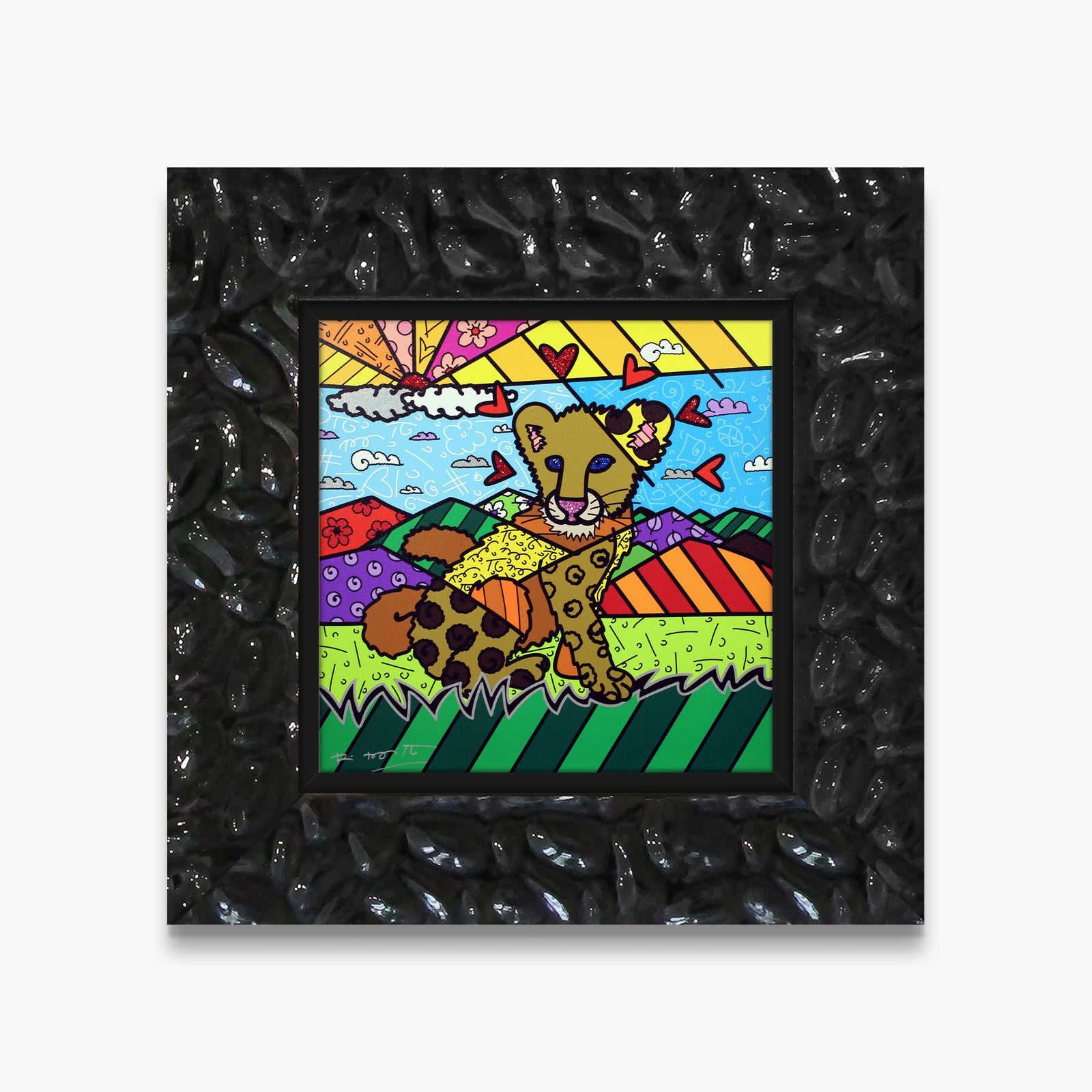 Romero Britto karma limited edition print contemporary pop art piece
