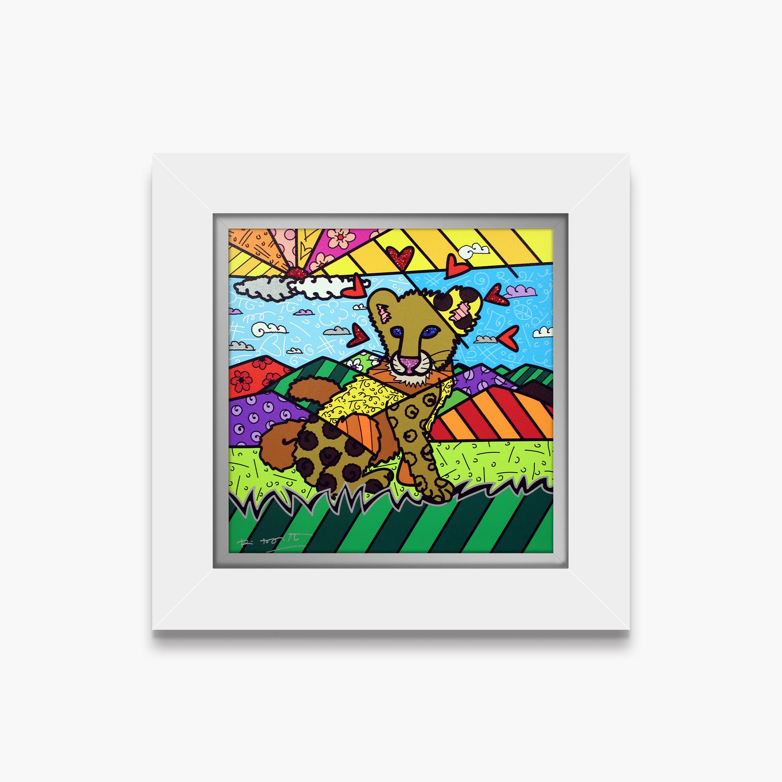 Romero Britto karma limited edition print contemporary pop art piece