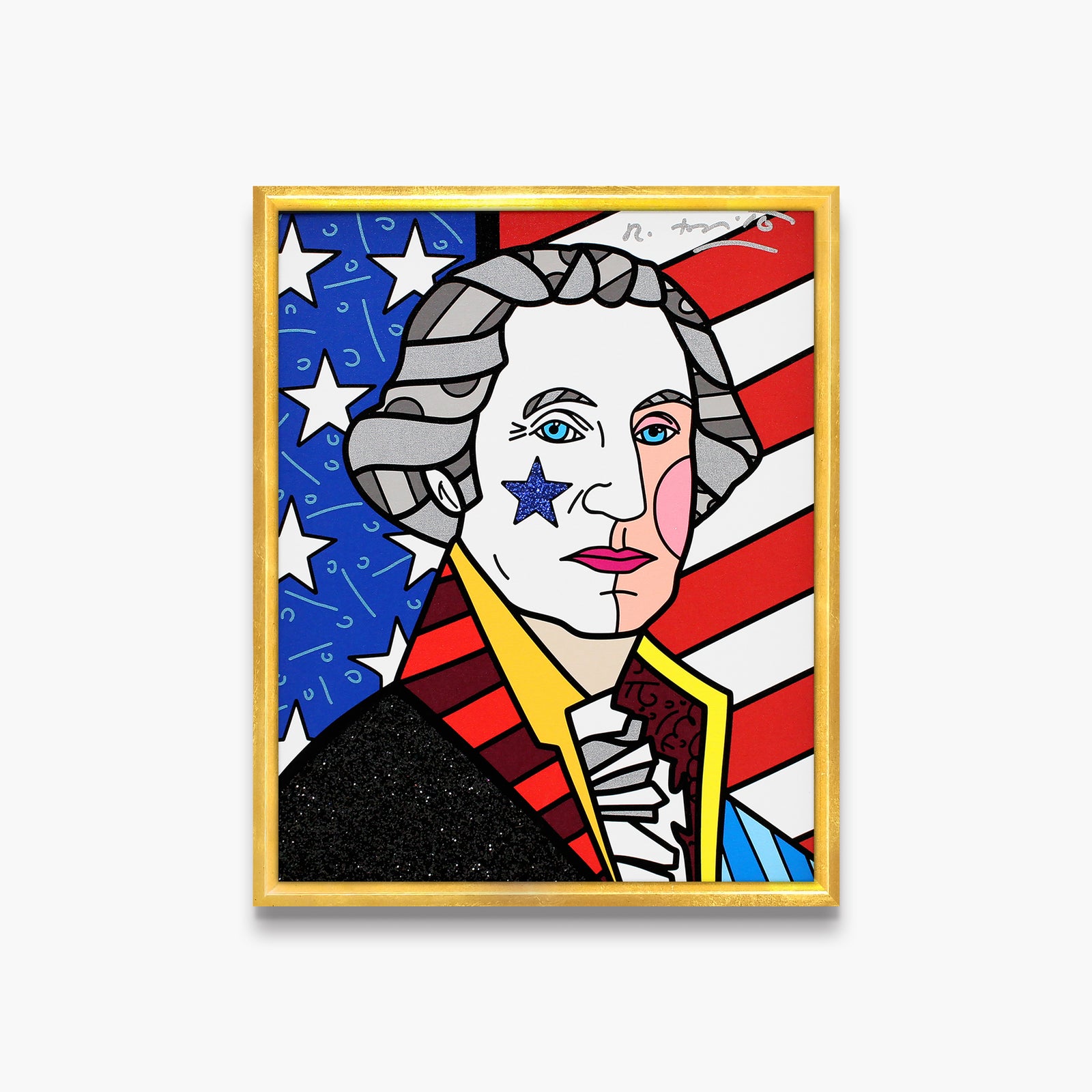 george washington limited edition print artistic colorful design collectible