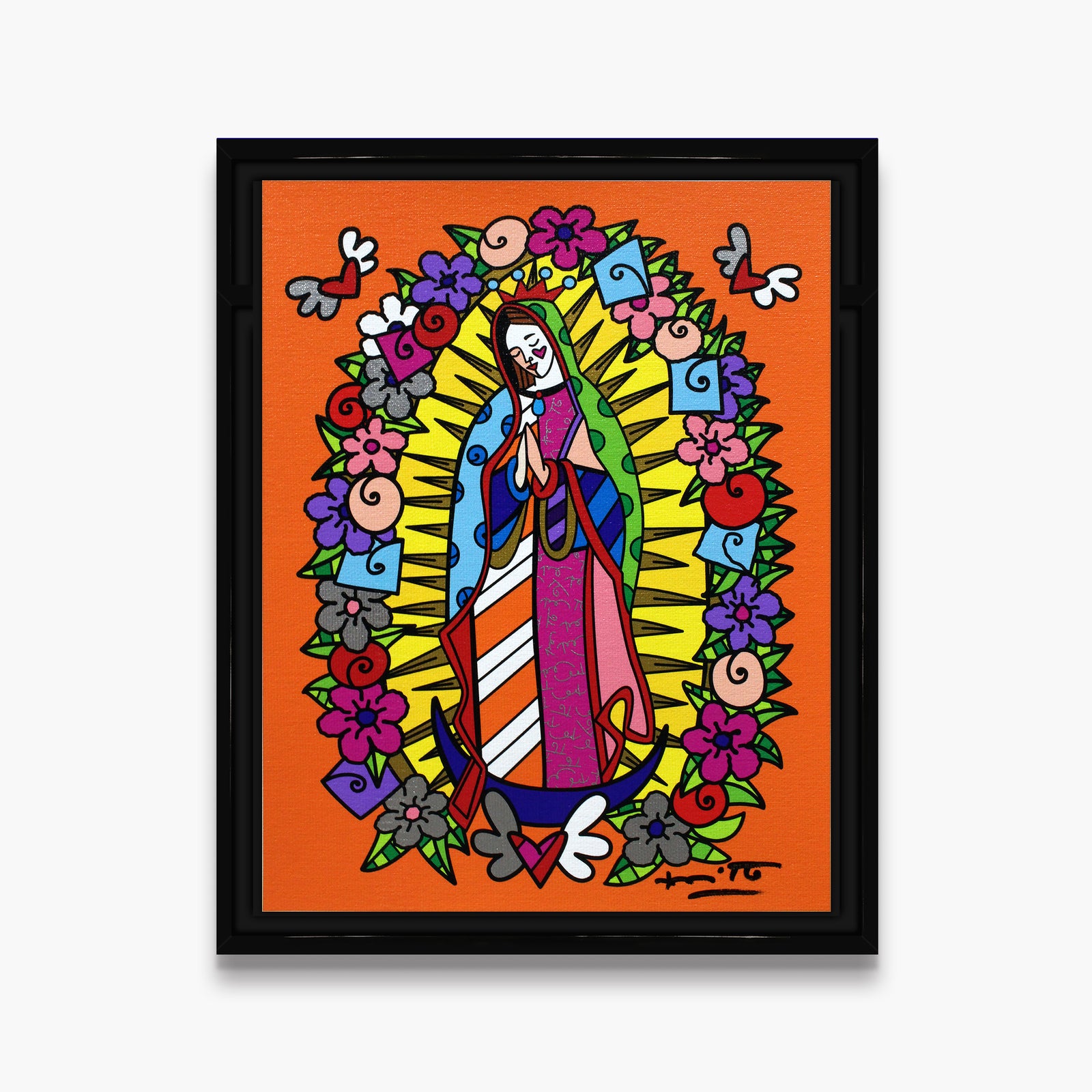 modern pop art our lady limited edition print vibrant home decor