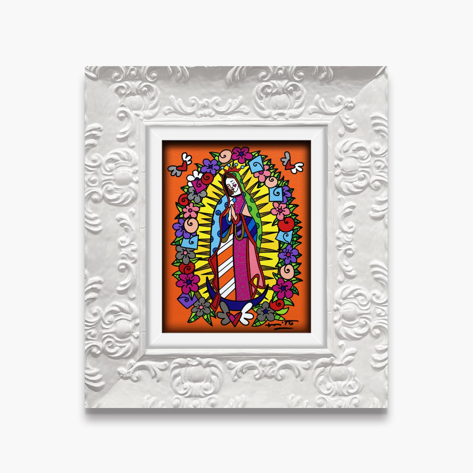 modern pop art our lady limited edition print vibrant home decor