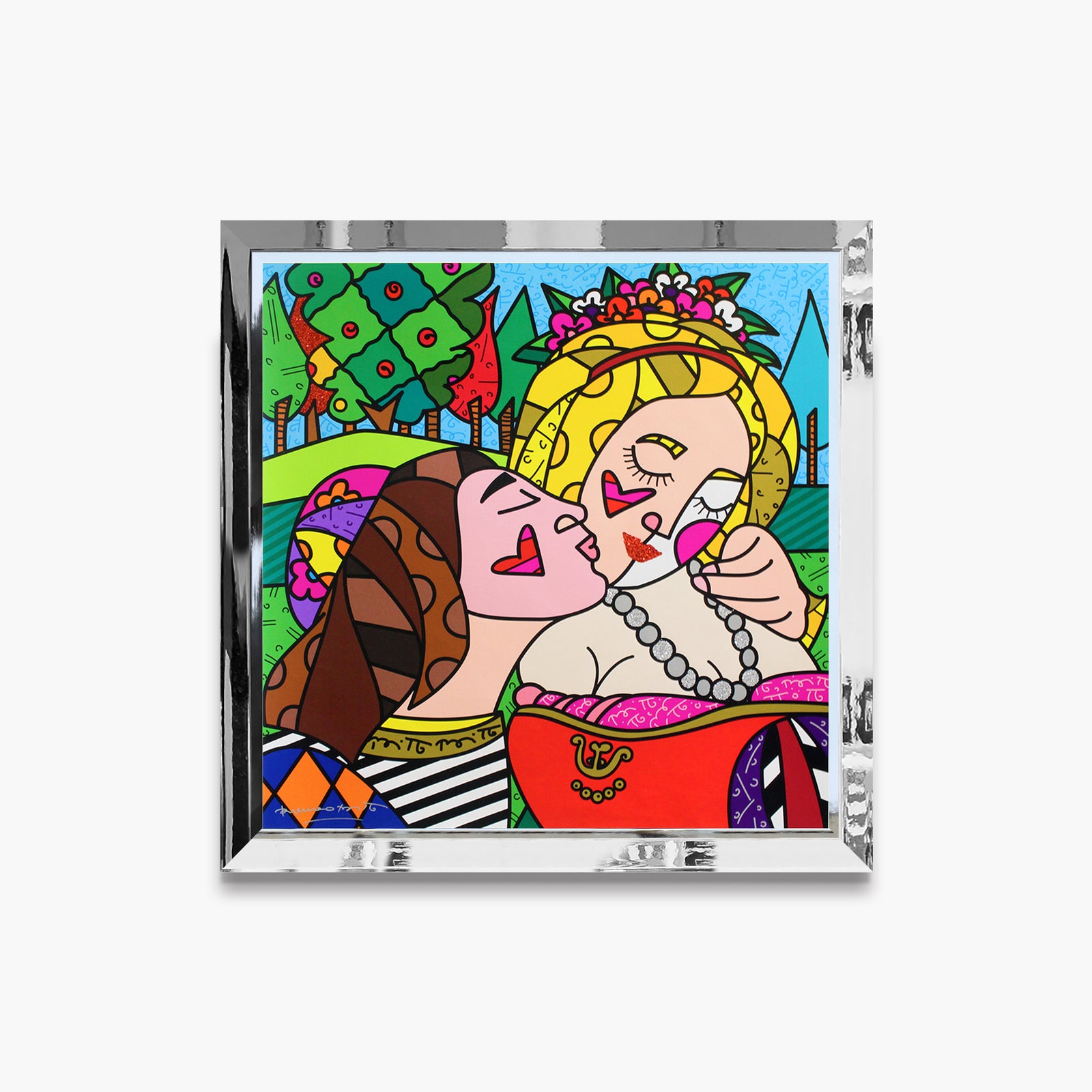 the kiss limited edition print colorful decorative collectible gift idea