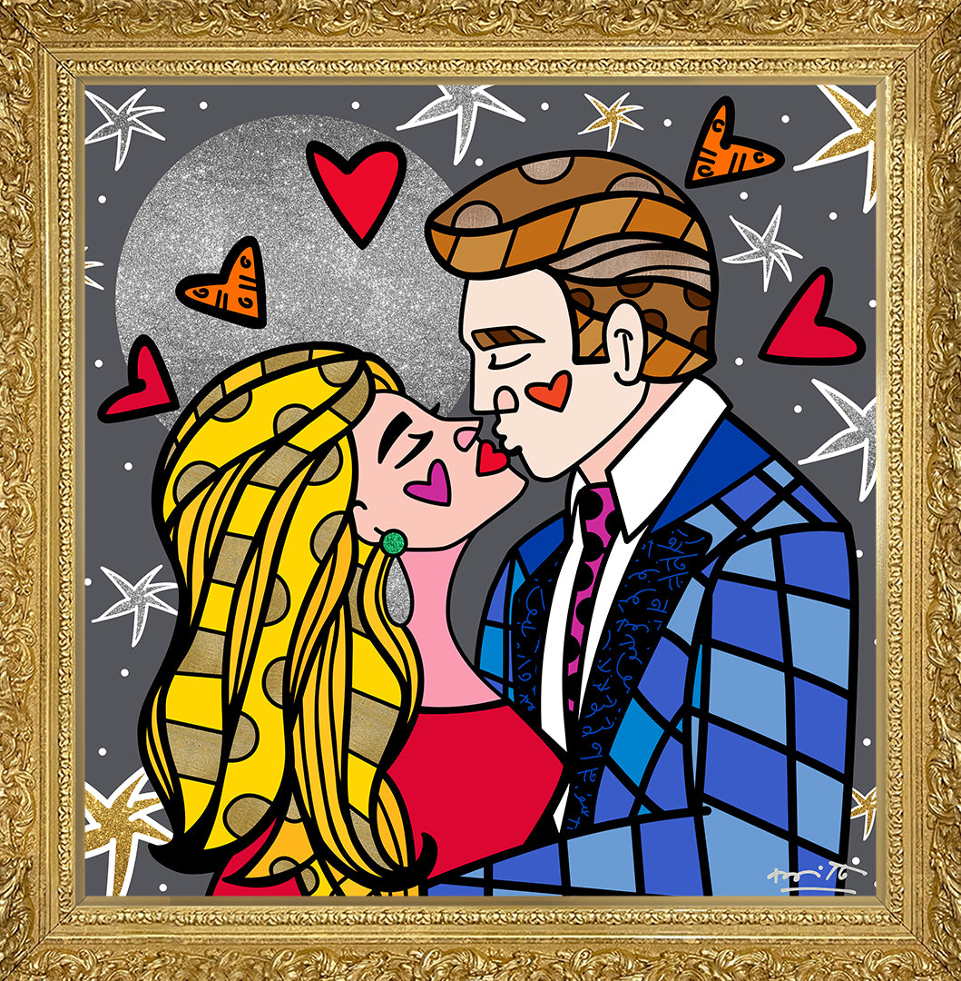 modern pop art moonstruck limited edition print vibrant home decor
