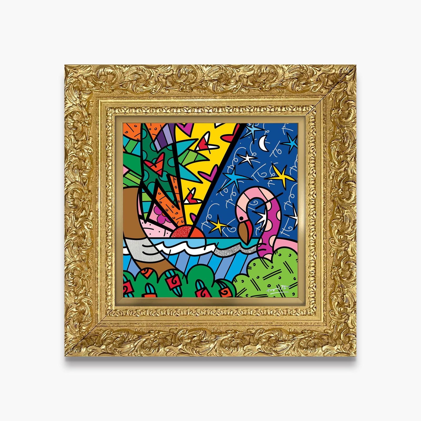 modern pop art paradise limited edition print vibrant home decor
