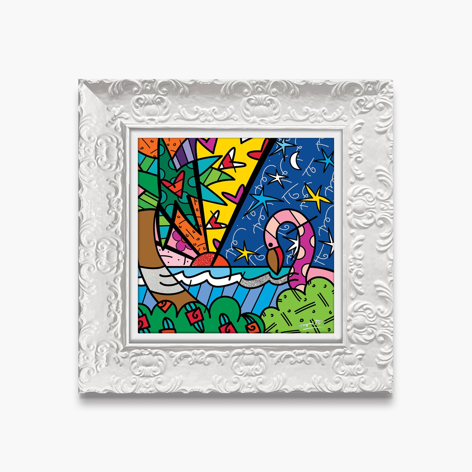 modern pop art paradise limited edition print vibrant home decor