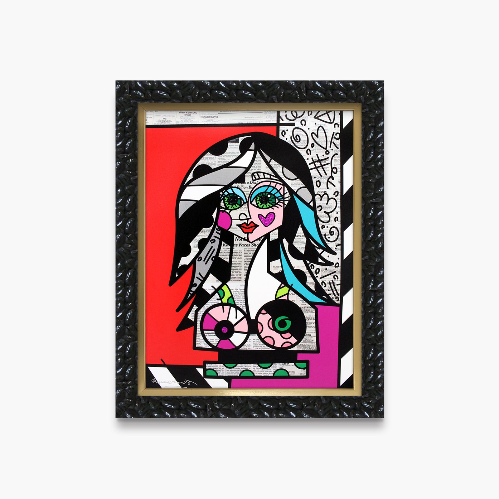 red pink limited edition print colorful decorative collectible gift idea