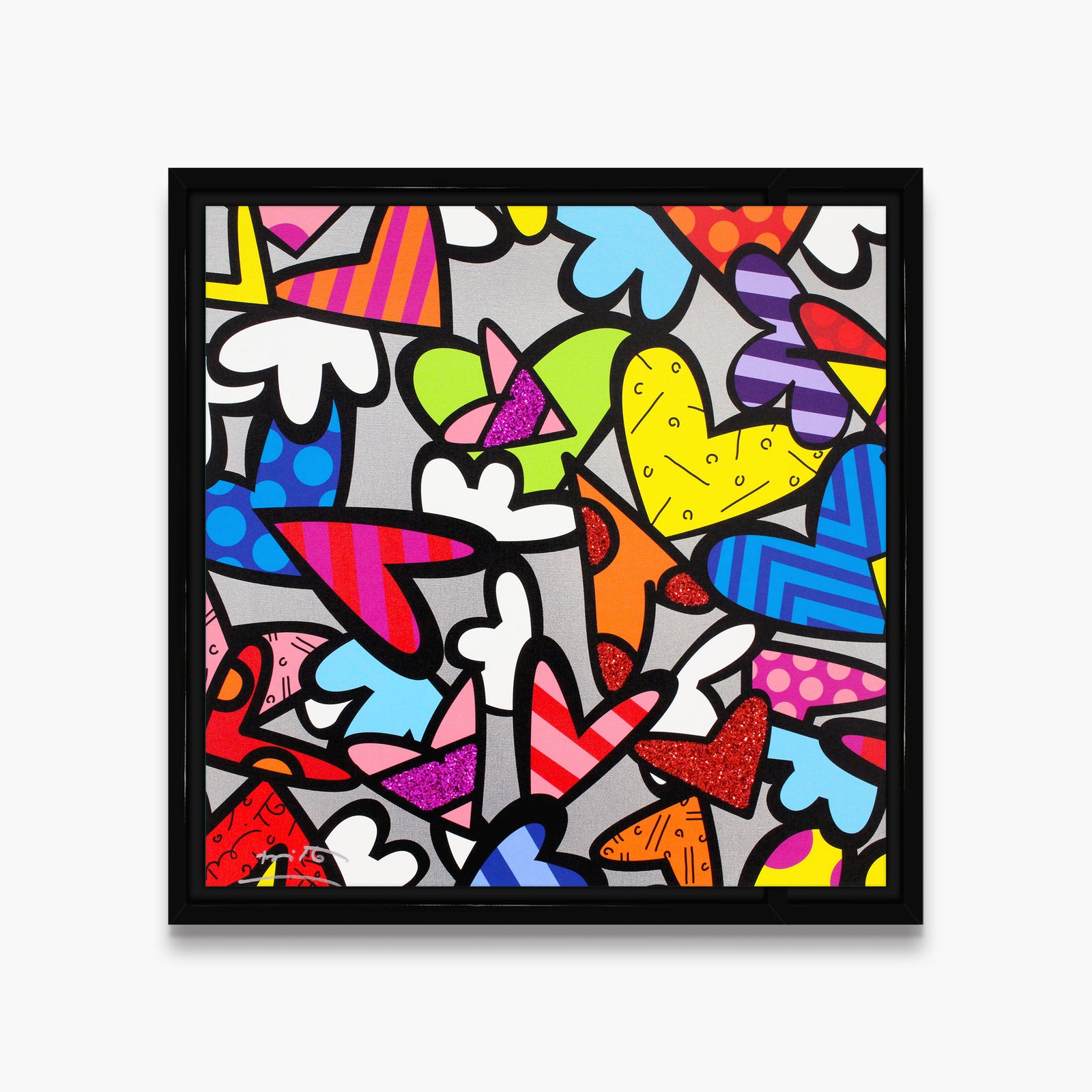 modern pop art night love limited edition print vibrant home decor
