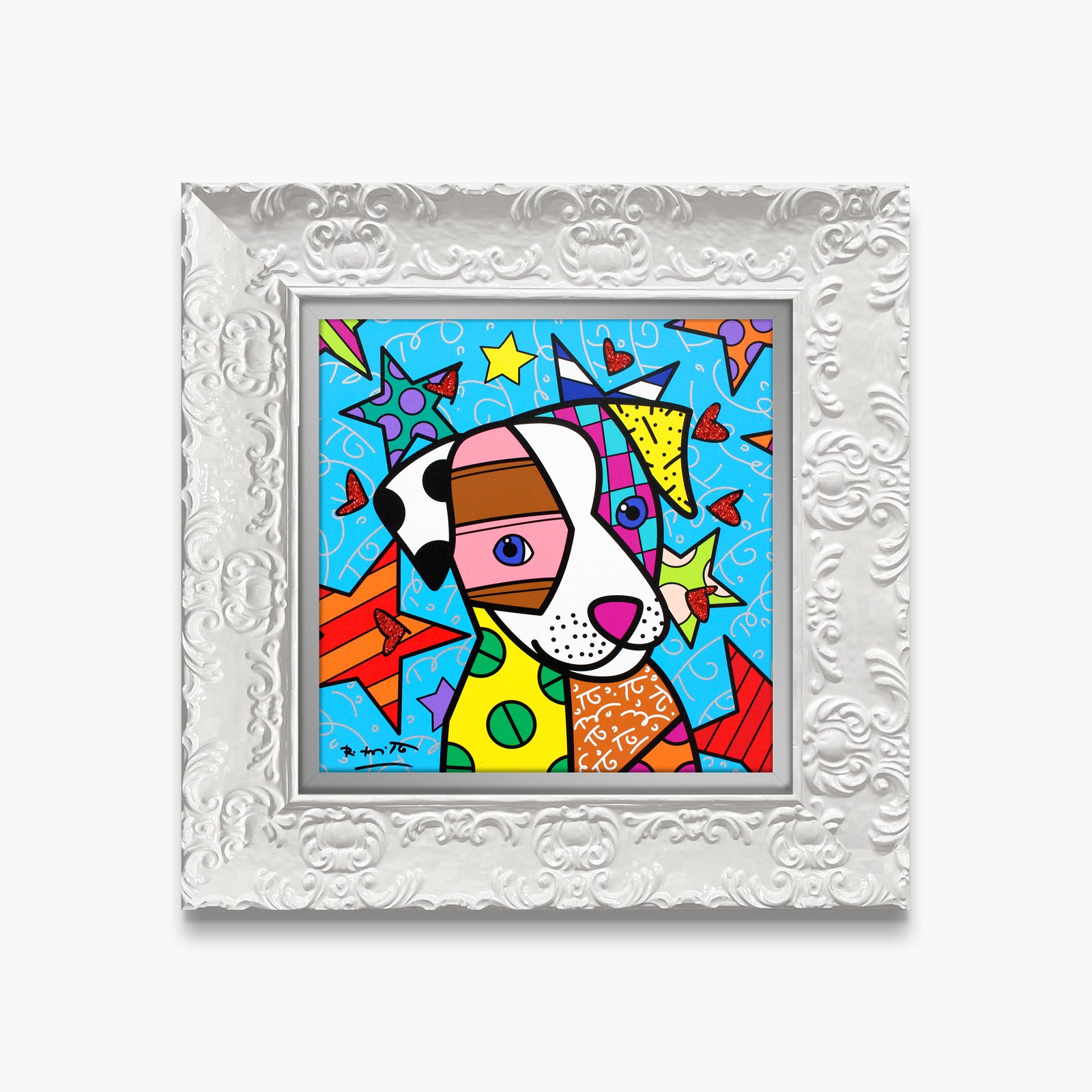 Romero Britto coco limited edition print colorful pop art design