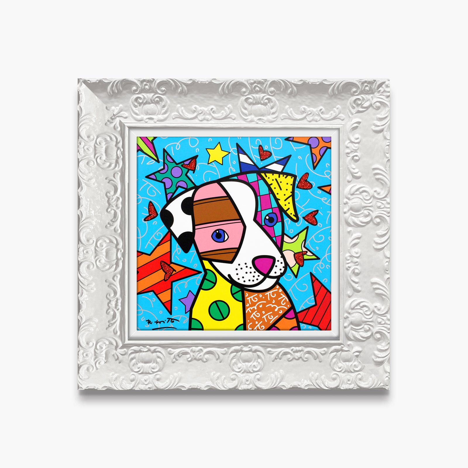 Romero Britto coco limited edition print contemporary pop art piece