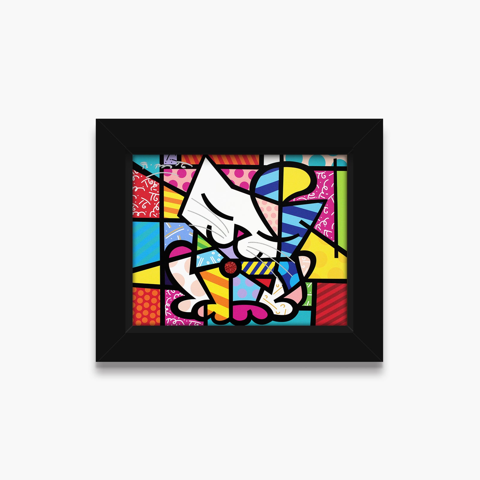 Romero Britto sam limited edition print contemporary pop art piece