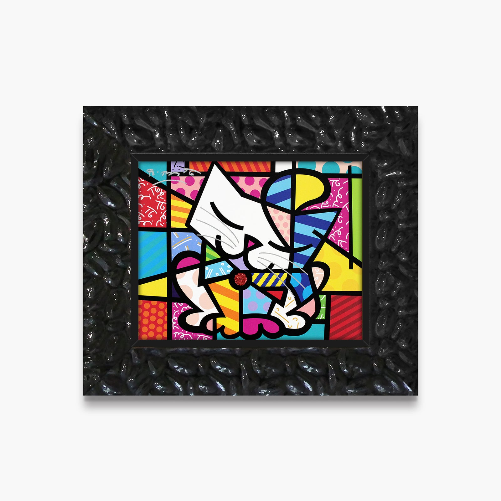 Romero Britto sam limited edition print contemporary pop art piece