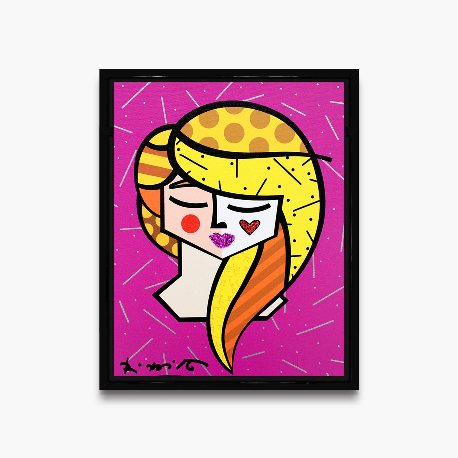modern pop art lily limited edition print vibrant home decor