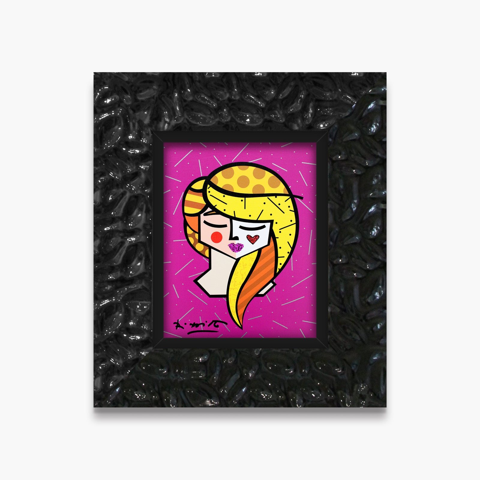 modern pop art lily limited edition print vibrant home decor