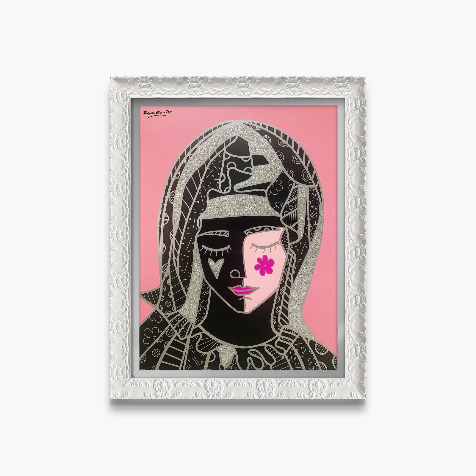 mother in pink silver limited artistic colorful design collectible