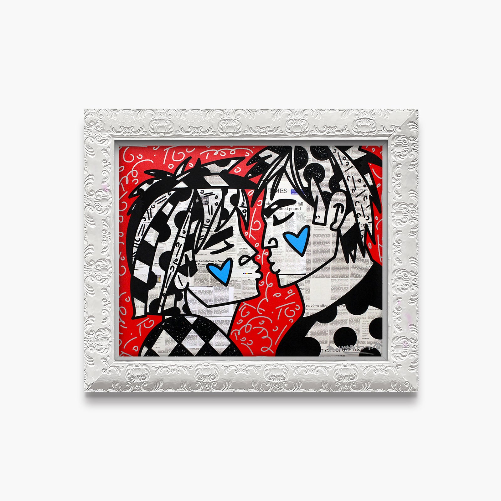 Romero Britto soulmates limited edition print colorful pop art design