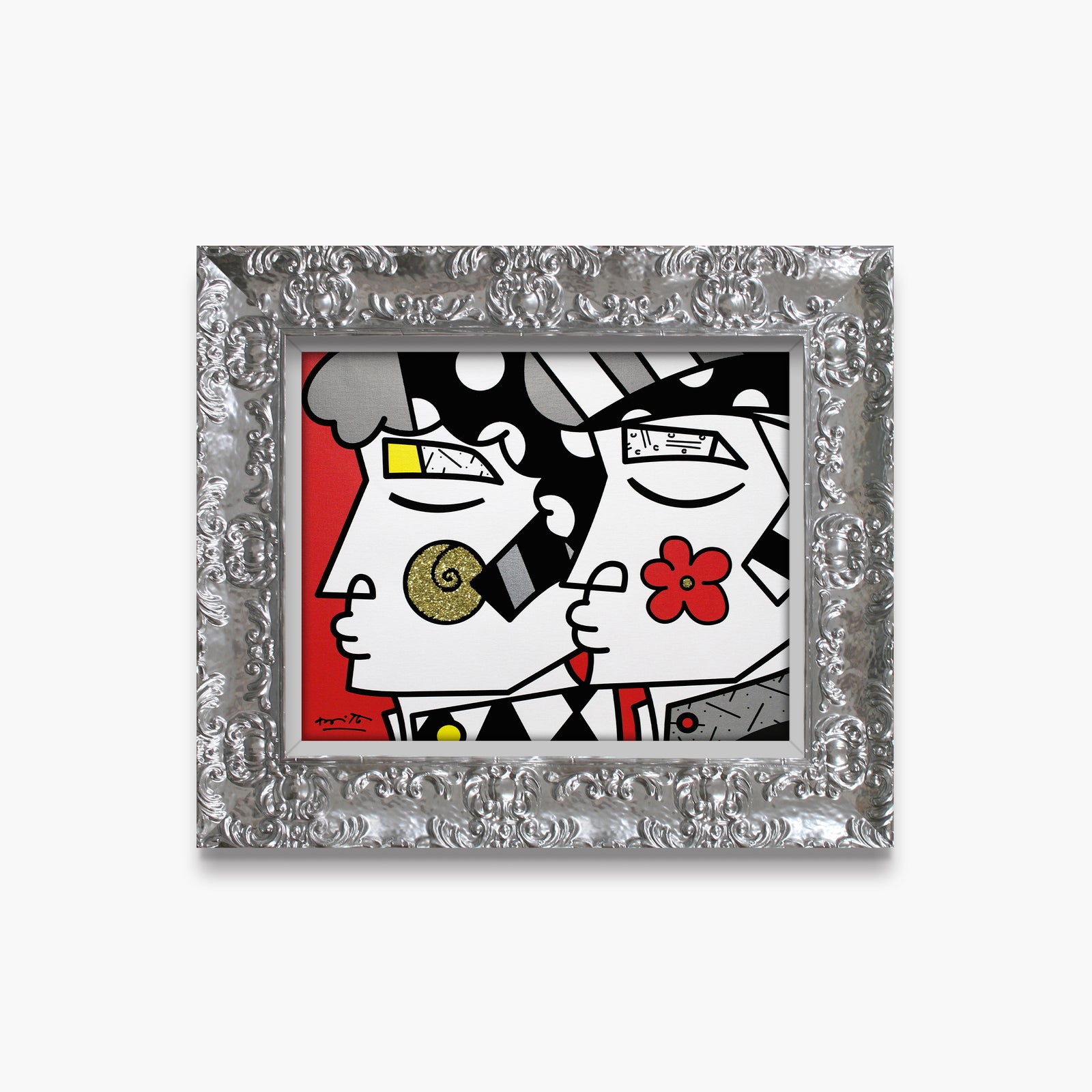 Romero Britto i love you limited edition colorful pop art design