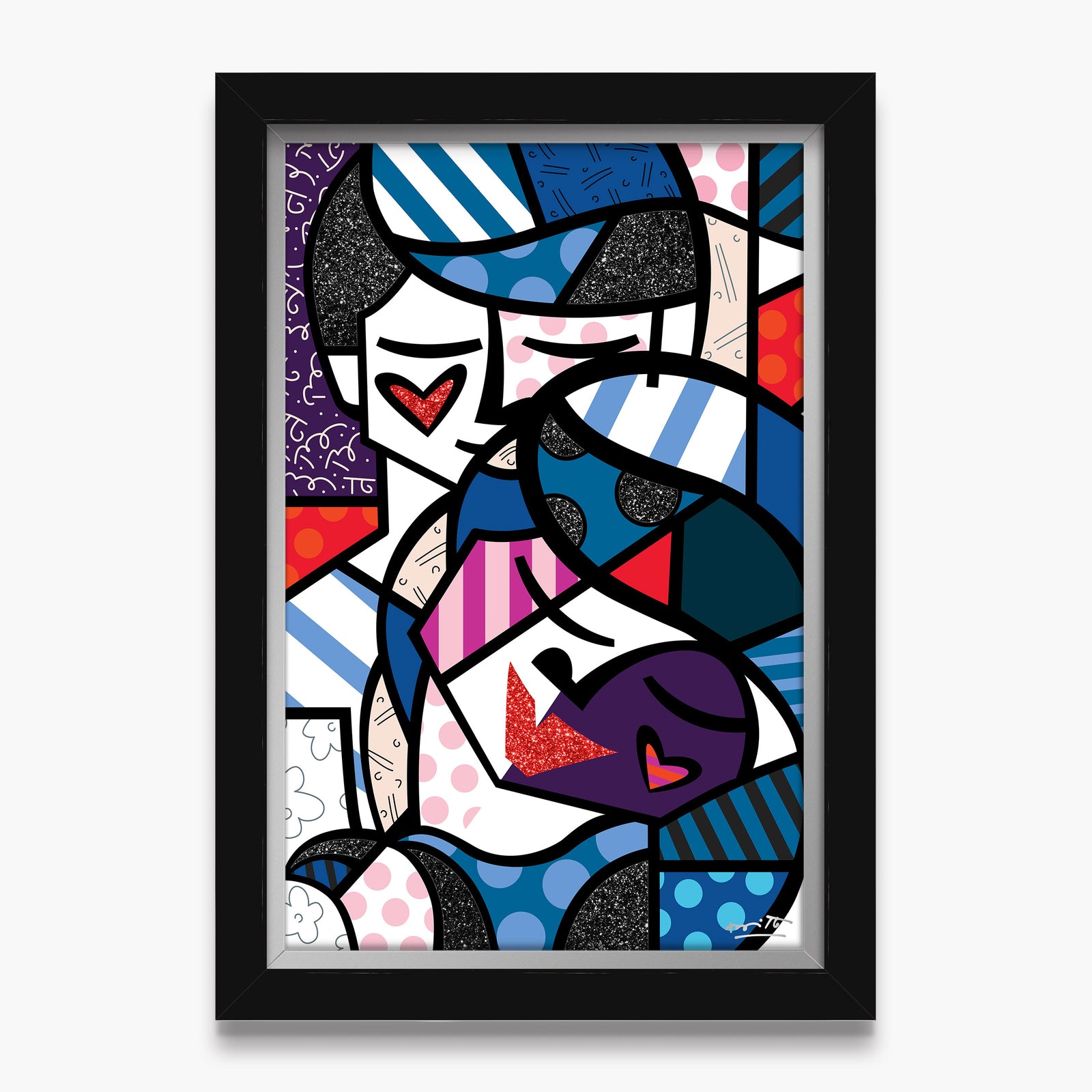 Romero Britto love me tender limited edition colorful pop art design