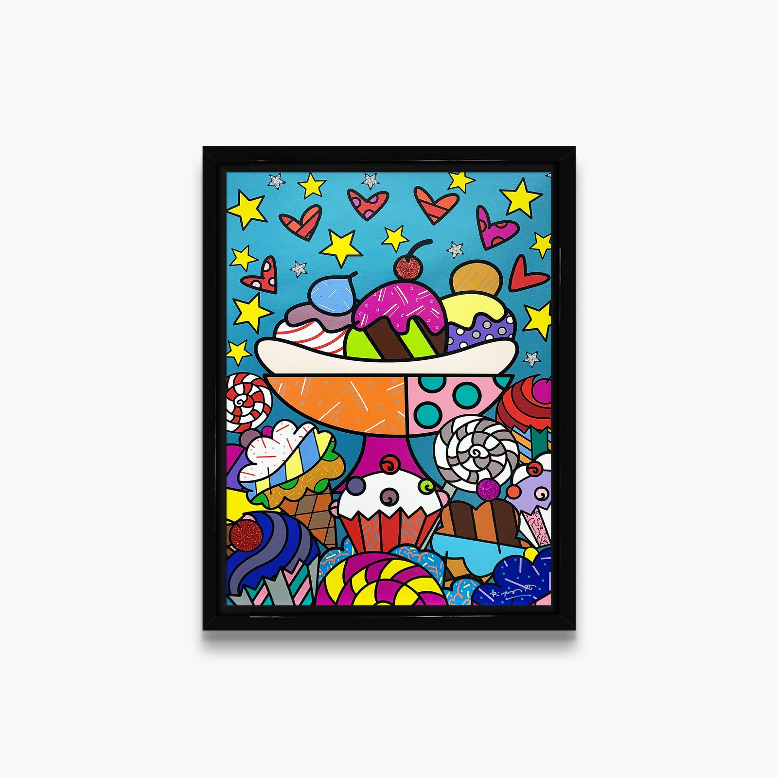 Romero Britto dylans candy bar limited edition contemporary pop art piece