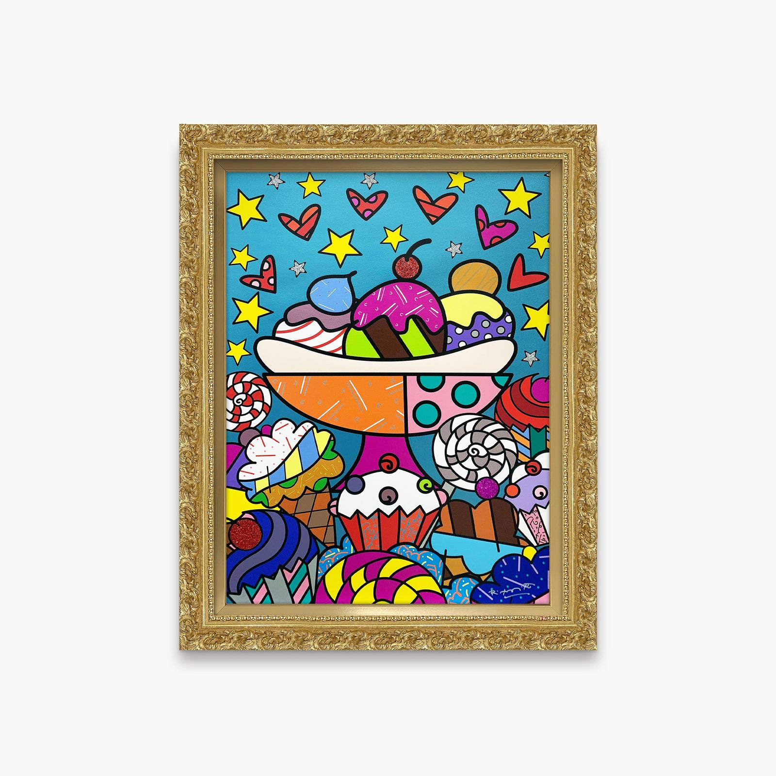 Romero Britto dylans candy bar limited edition contemporary pop art piece