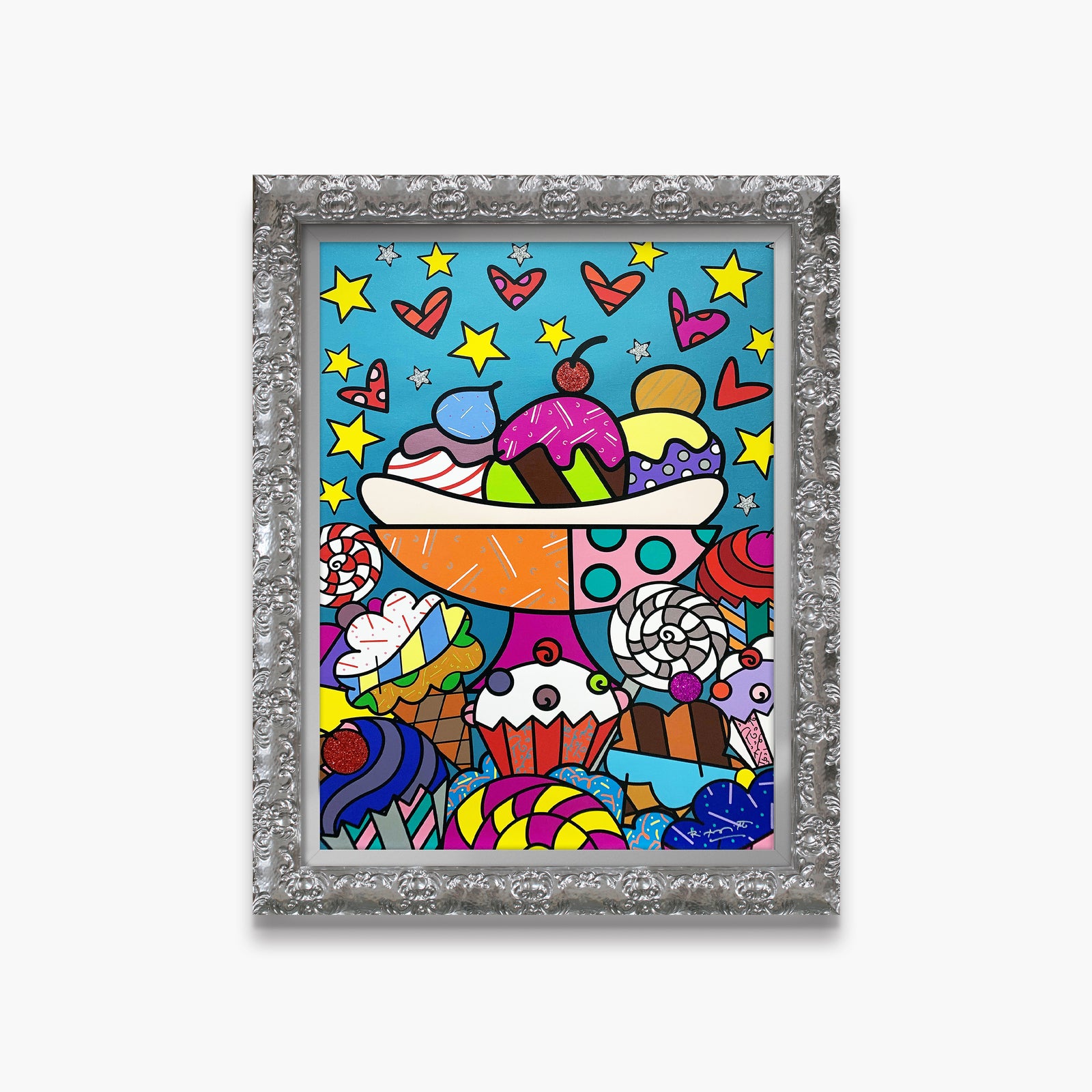 Romero Britto dylans candy bar limited edition colorful pop art design