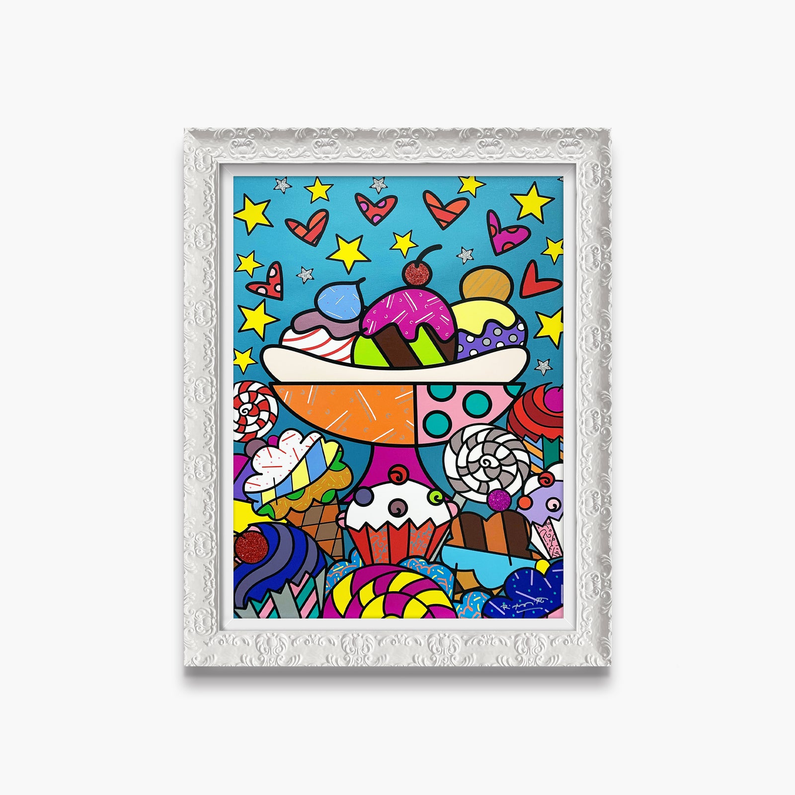 Romero Britto dylans candy bar limited edition colorful pop art design
