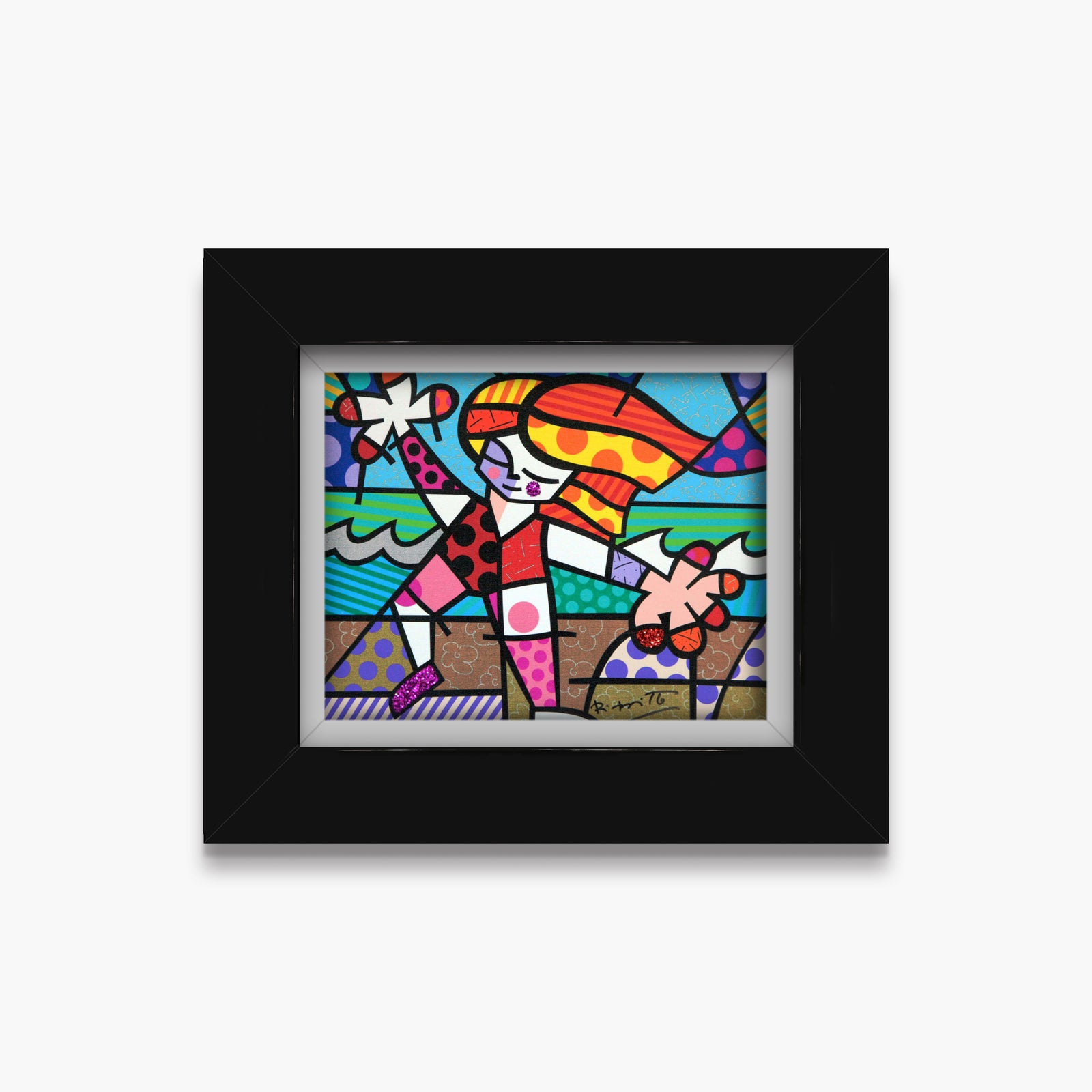 golden beach limited edition print artistic colorful design collectible