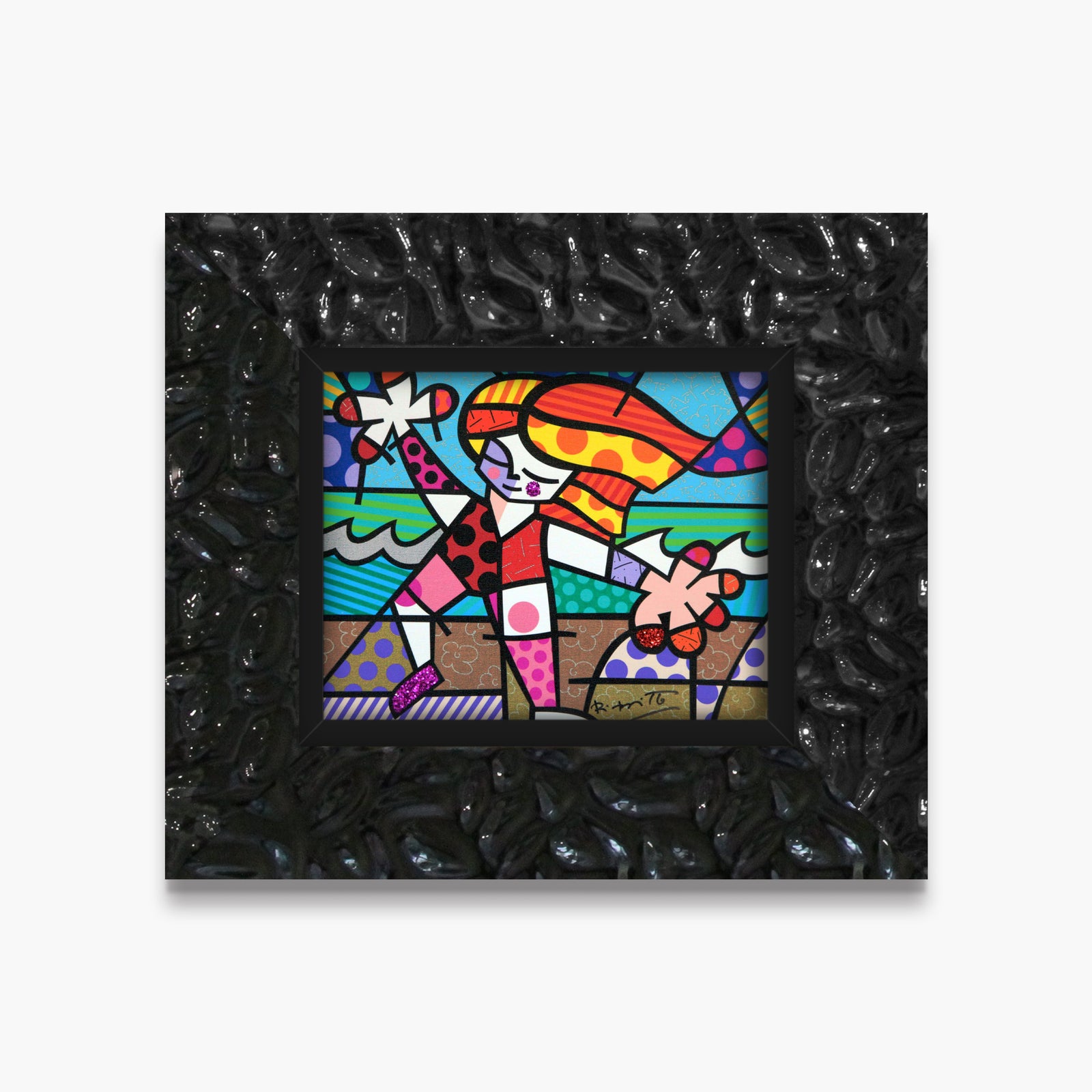golden beach limited edition print artistic colorful design collectible