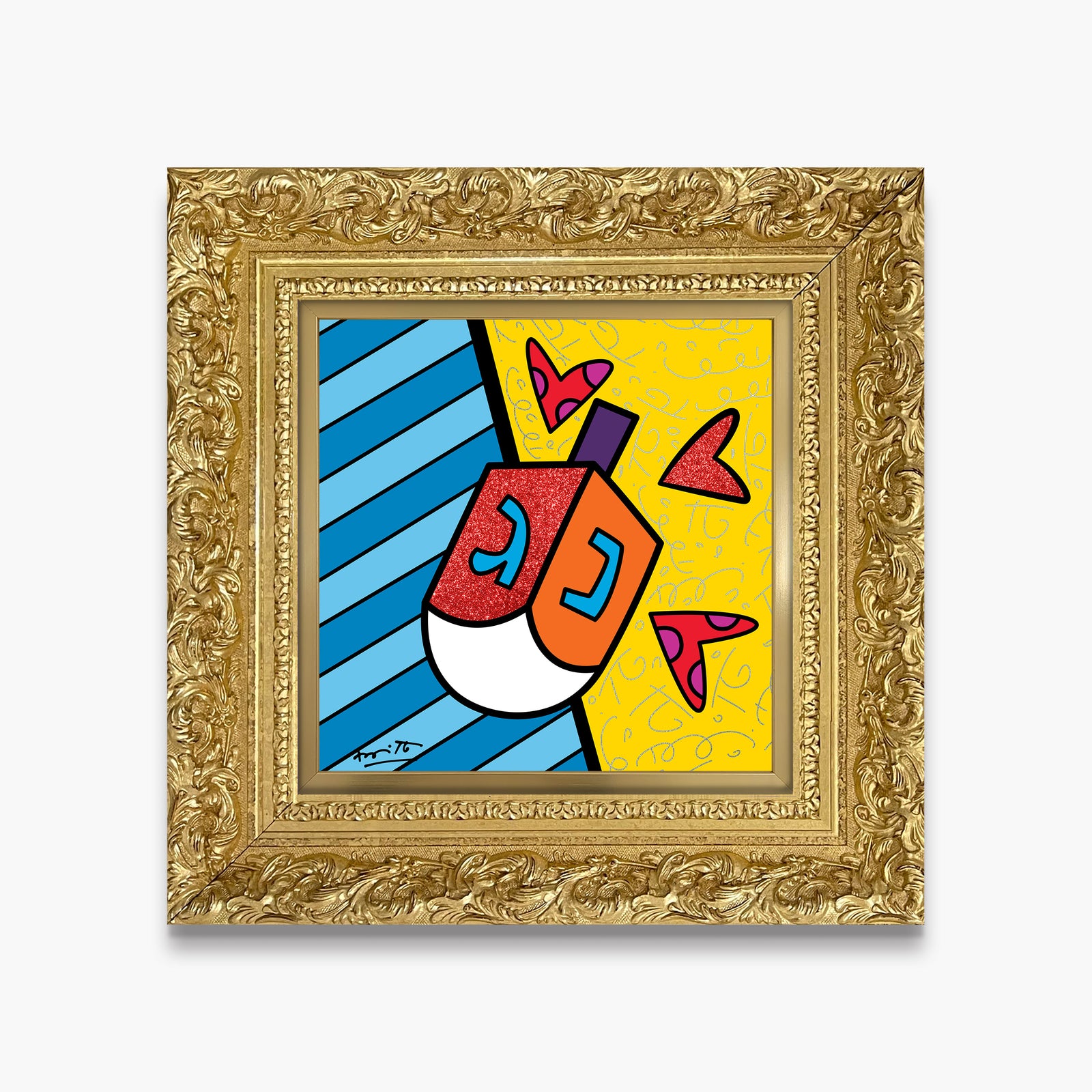 modern pop art israel collection dreidel limited edition vibrant home decor