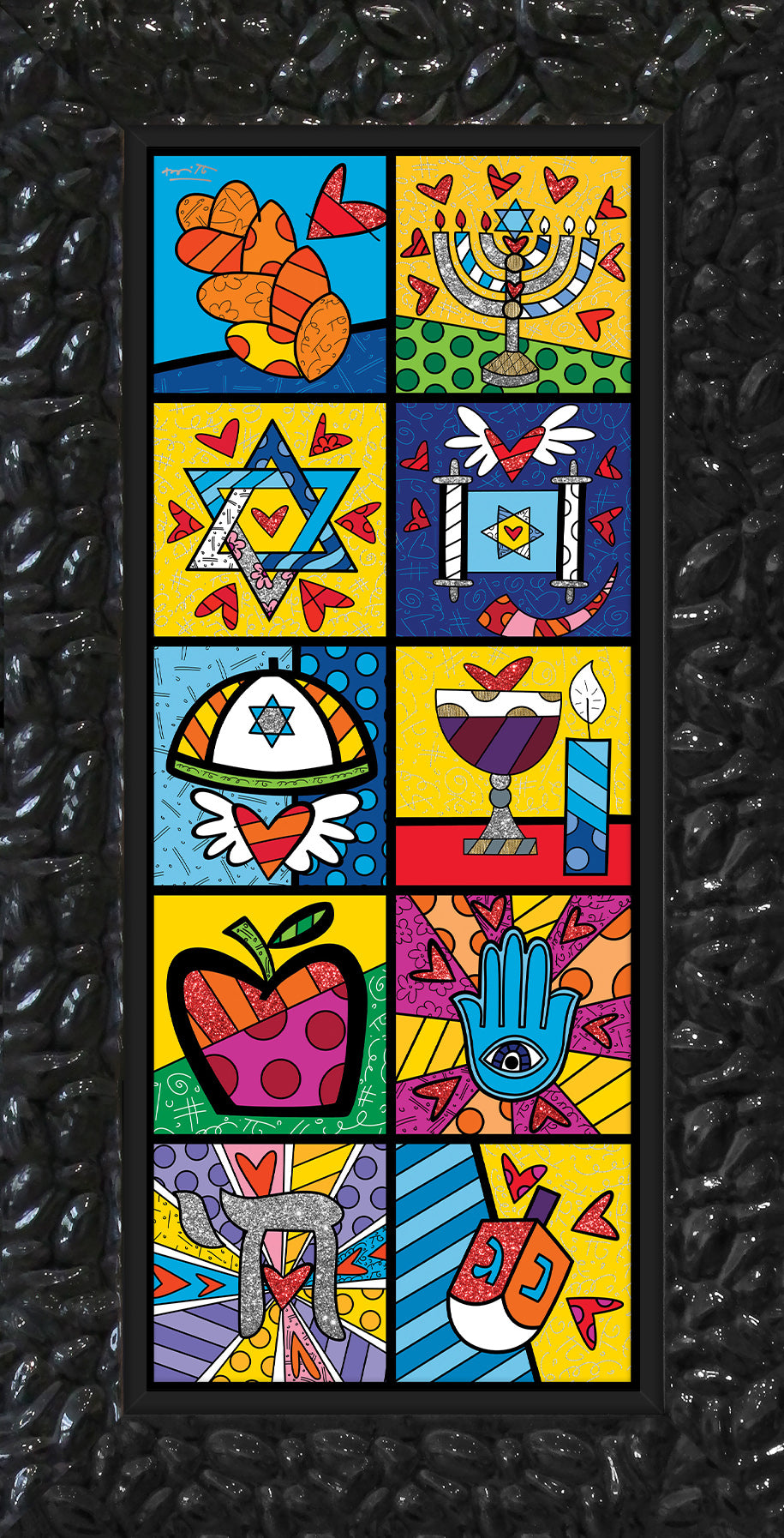modern pop art israel collection vertical limited edition vibrant home decor
