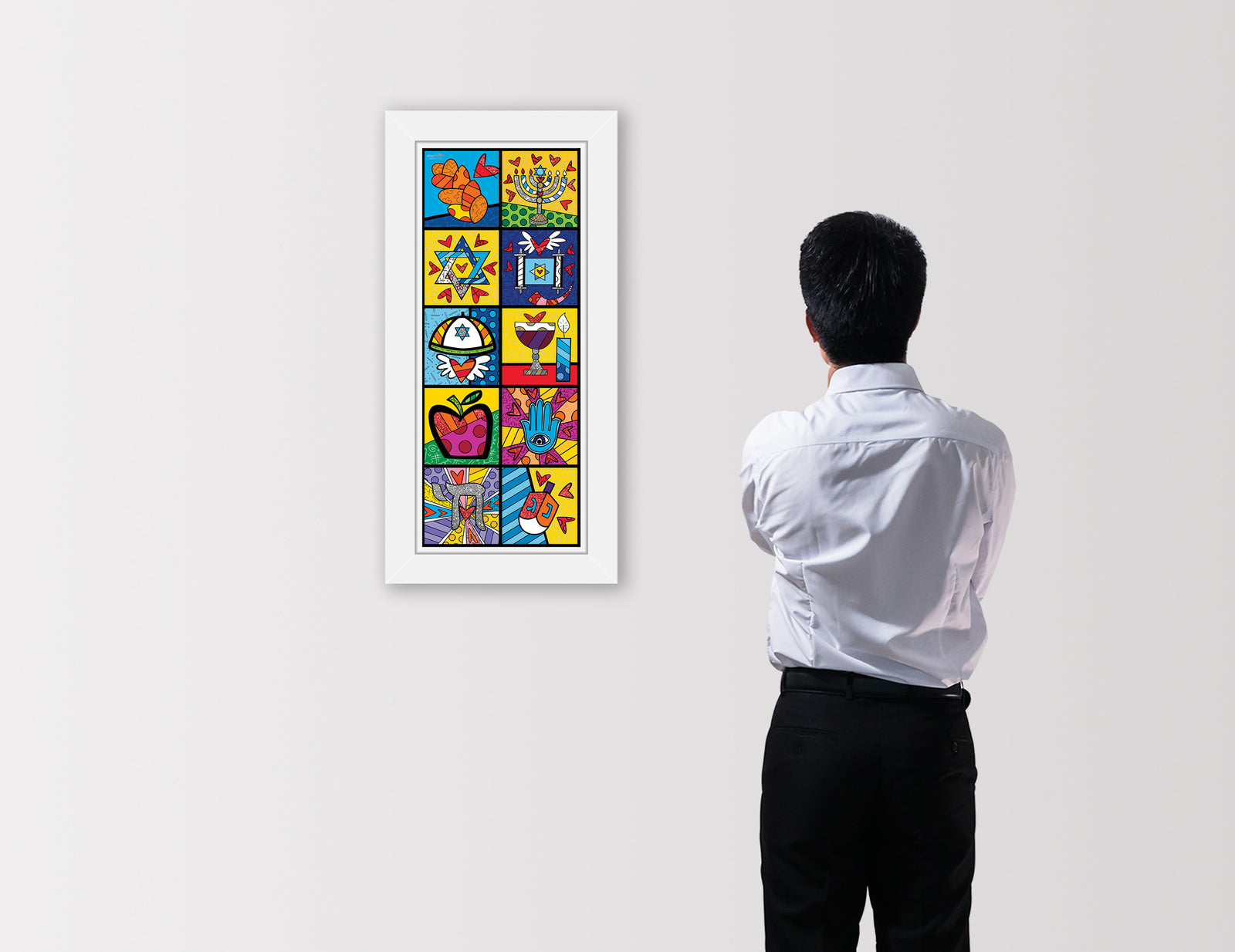 modern pop art israel collection vertical limited edition vibrant home decor