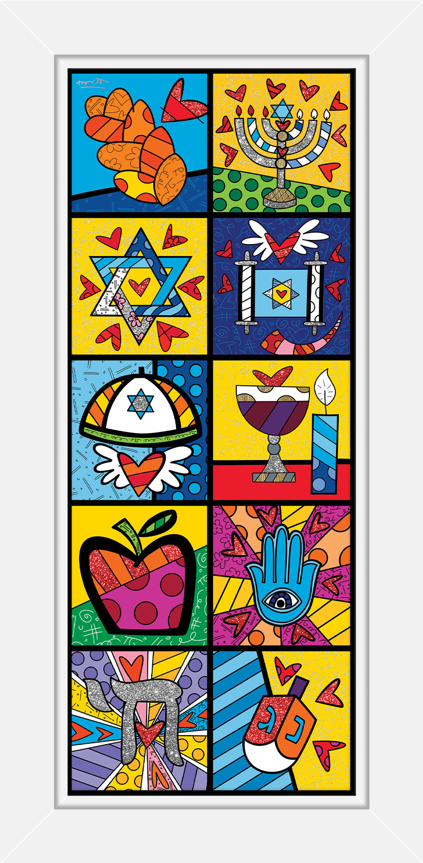 israel collection vertical limited edition artistic colorful design collectible