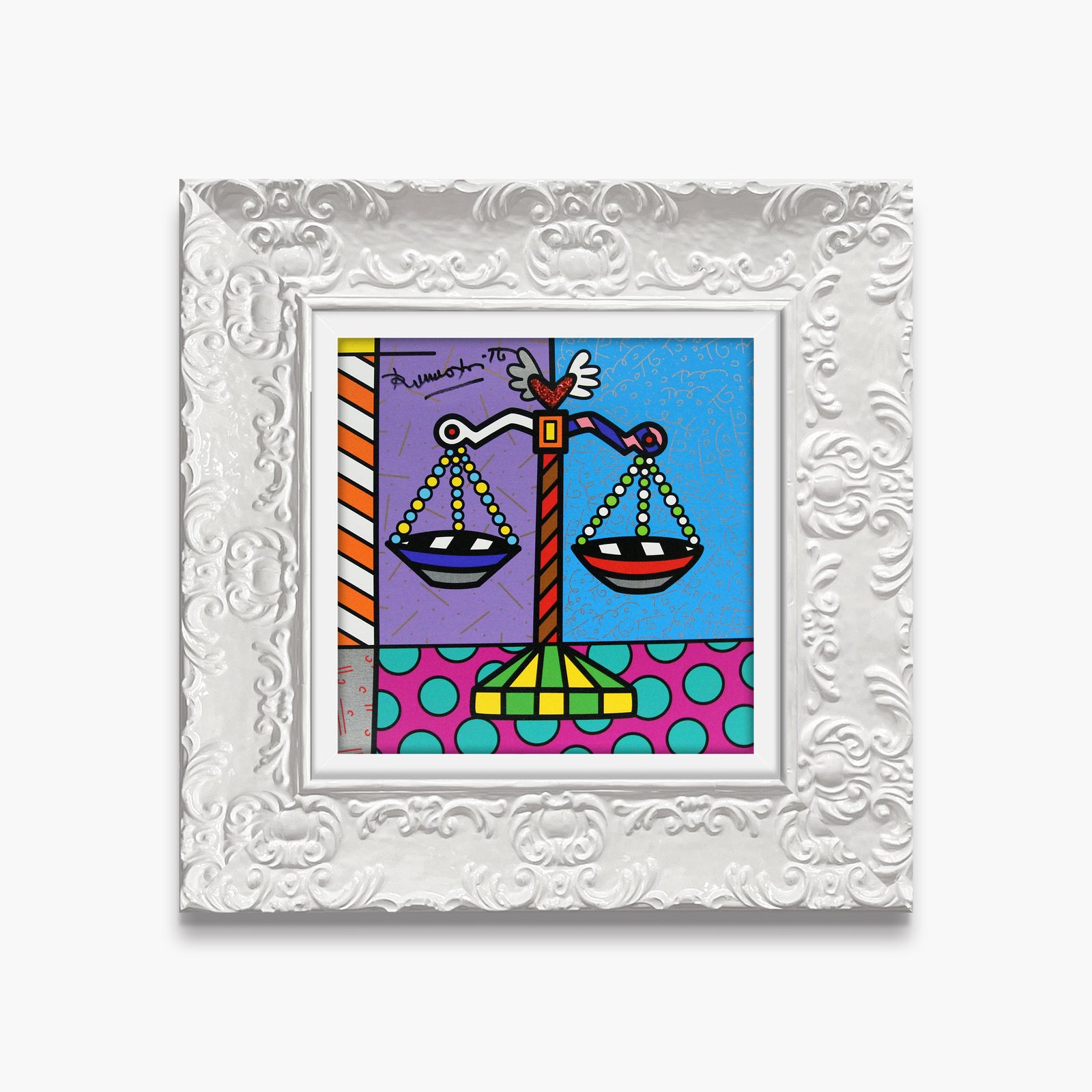 modern pop art libra limited edition print vibrant home decor