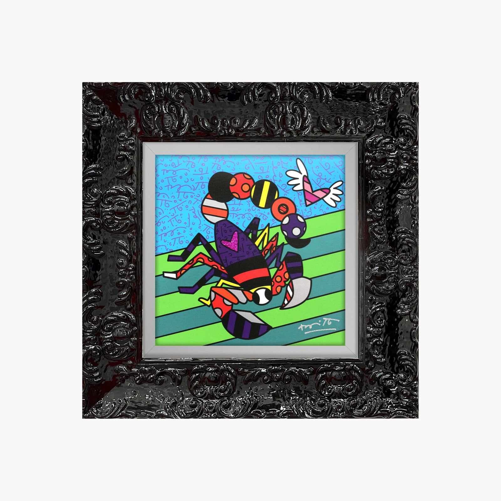 Romero Britto scorpio limited edition print colorful pop art design