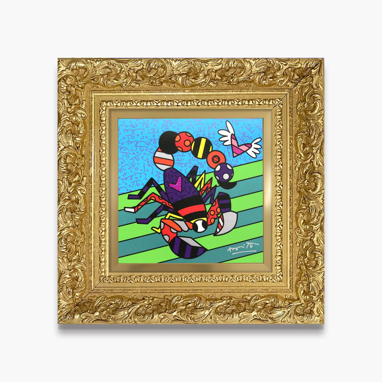 modern pop art scorpio limited edition print vibrant home decor