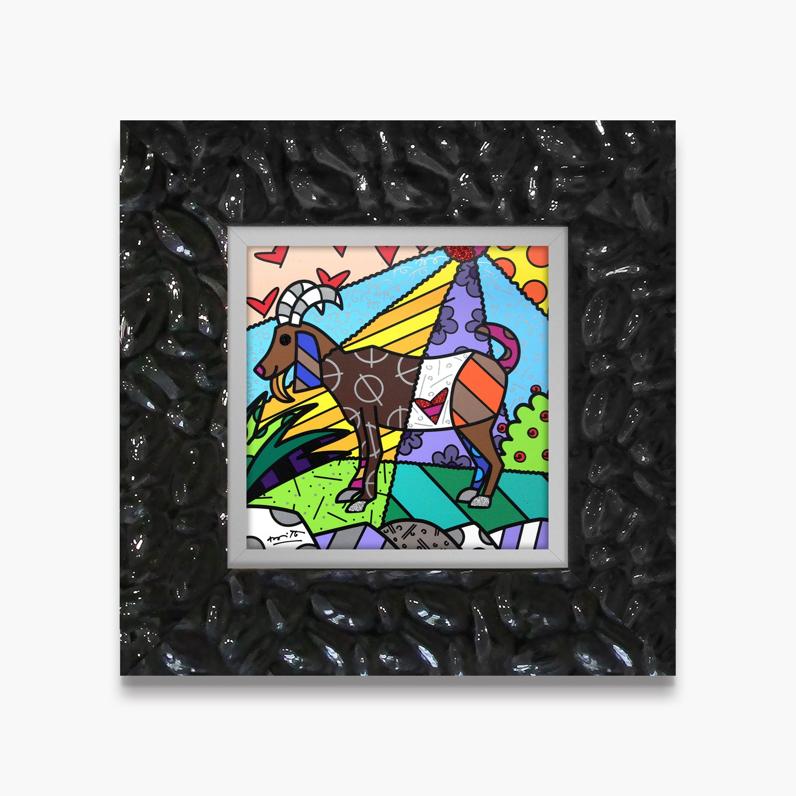 Romero Britto capricorn limited edition print contemporary pop art piece