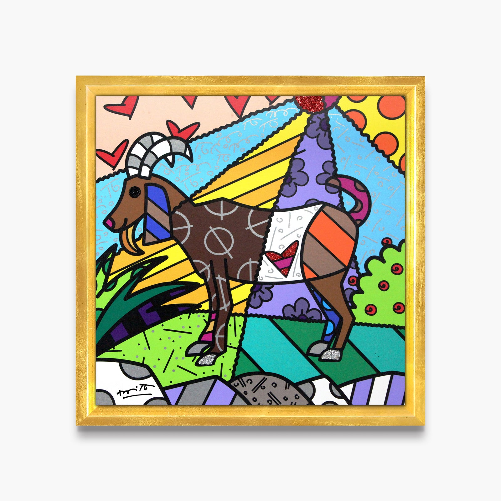 capricorn limited edition print artistic colorful design collectible