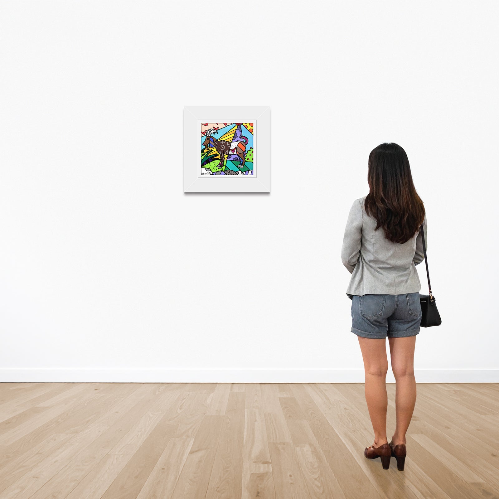 modern pop art capricorn limited edition print vibrant home decor