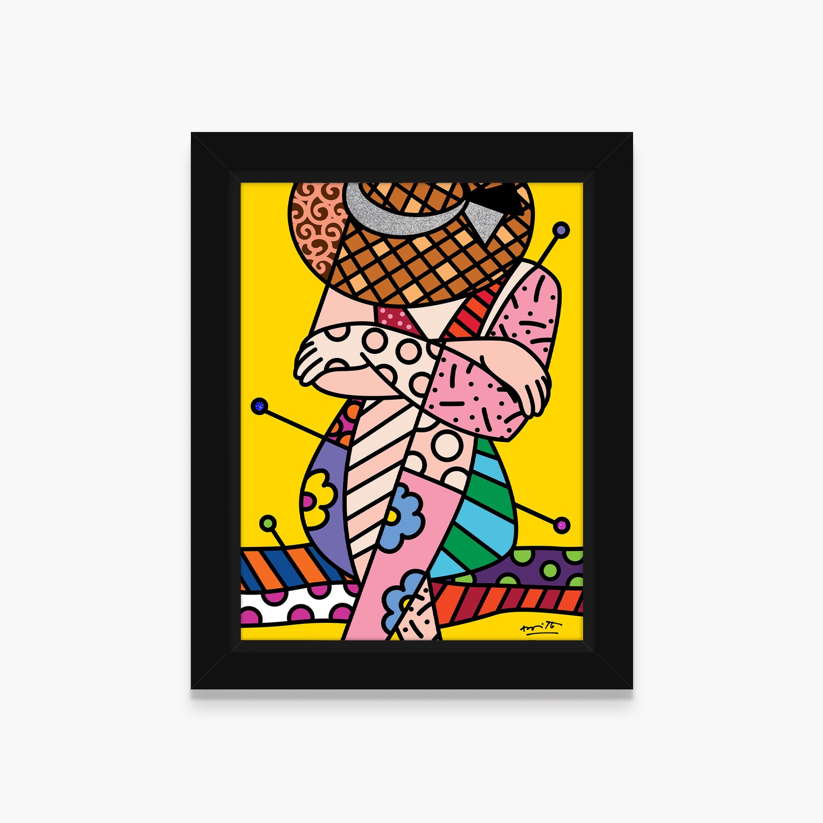 Romero Britto bellezza di capri v limited colorful pop art design