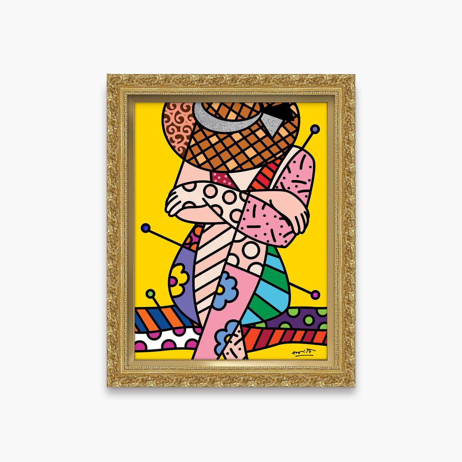 Romero Britto bellezza di capri v limited contemporary pop art piece