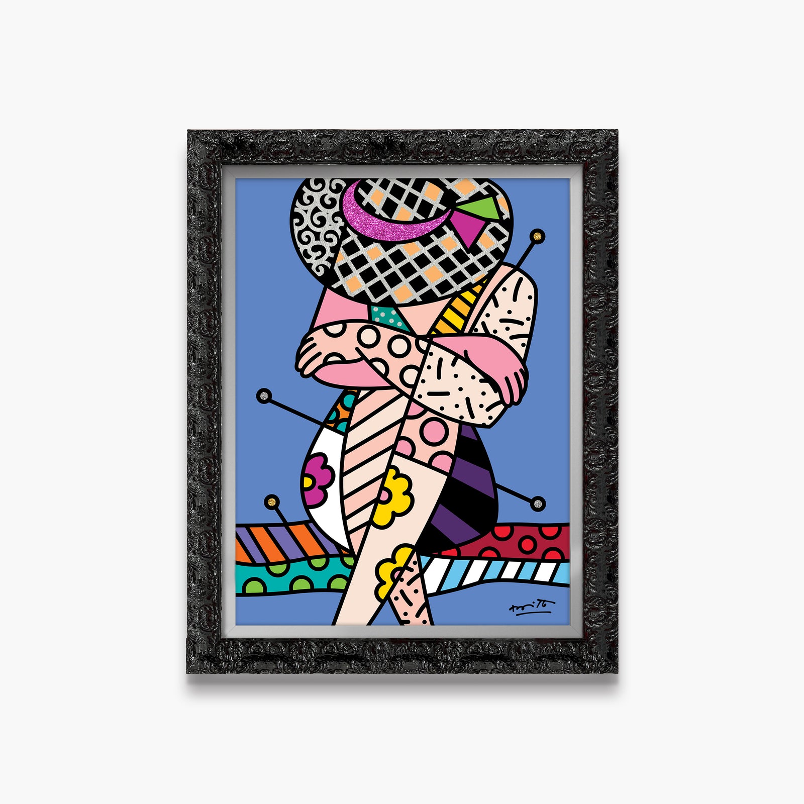 Romero Britto belleza di capri vi limited contemporary pop art piece