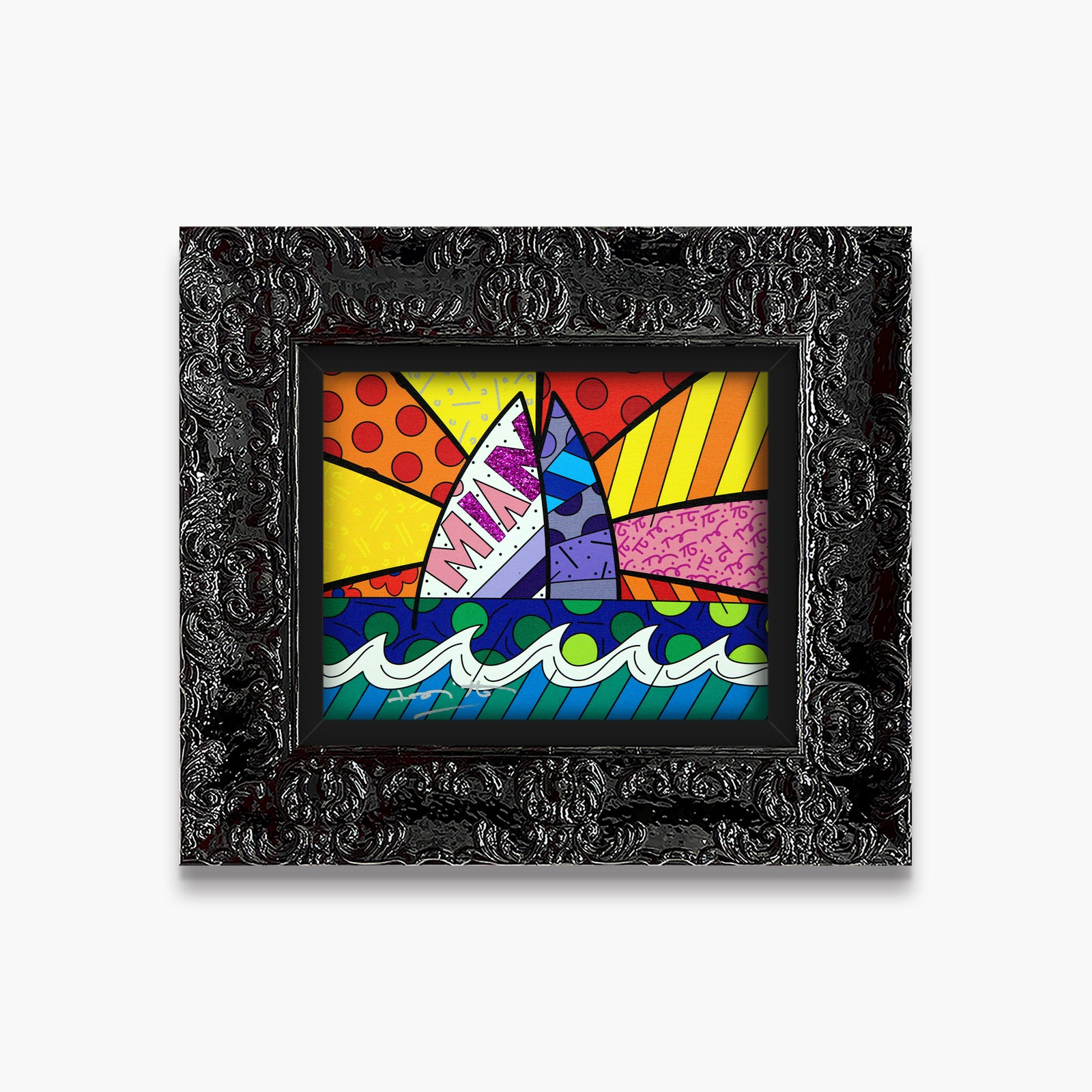 Romero Britto miami limited edition print contemporary pop art piece