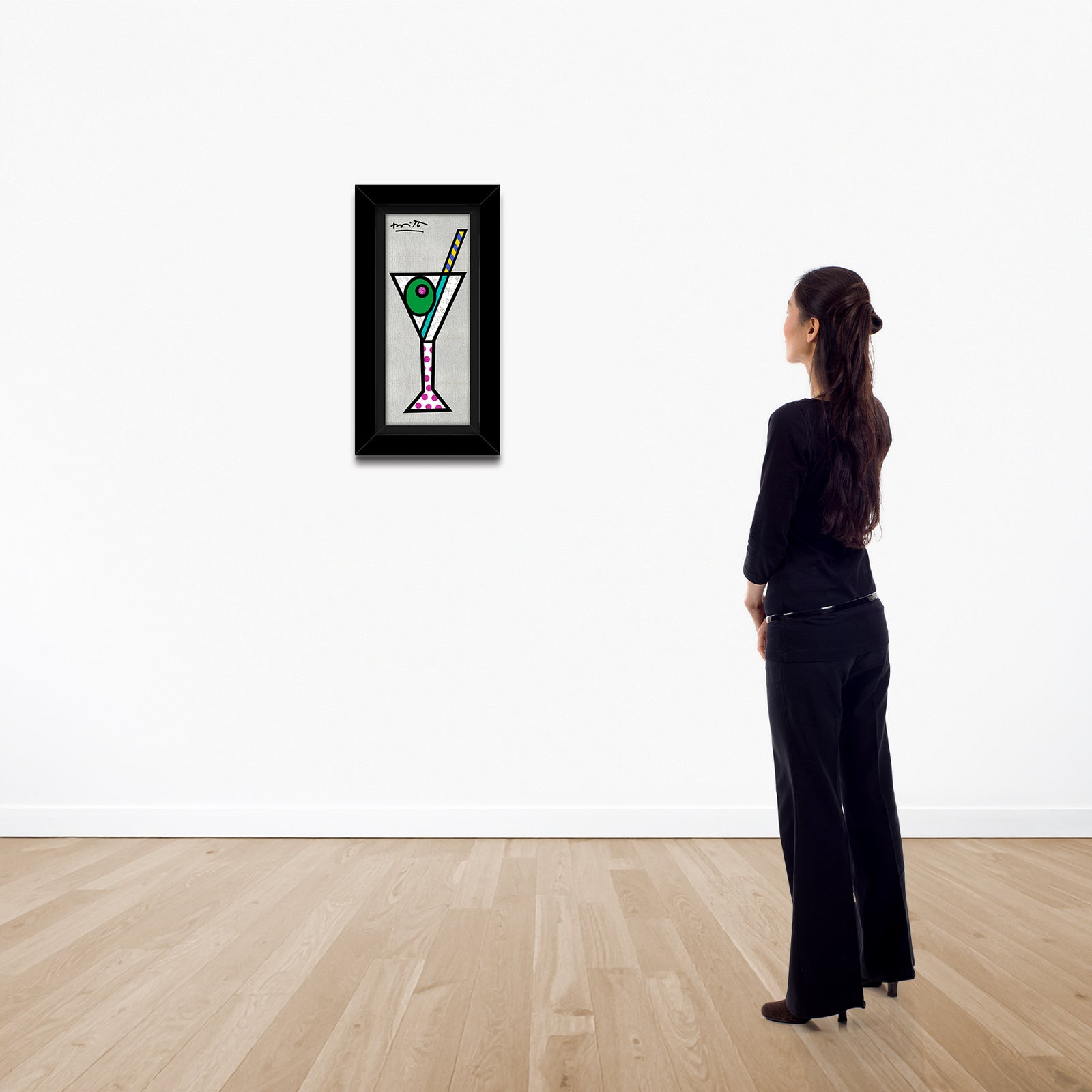 silver martini limited edition print colorful decorative collectible gift idea
