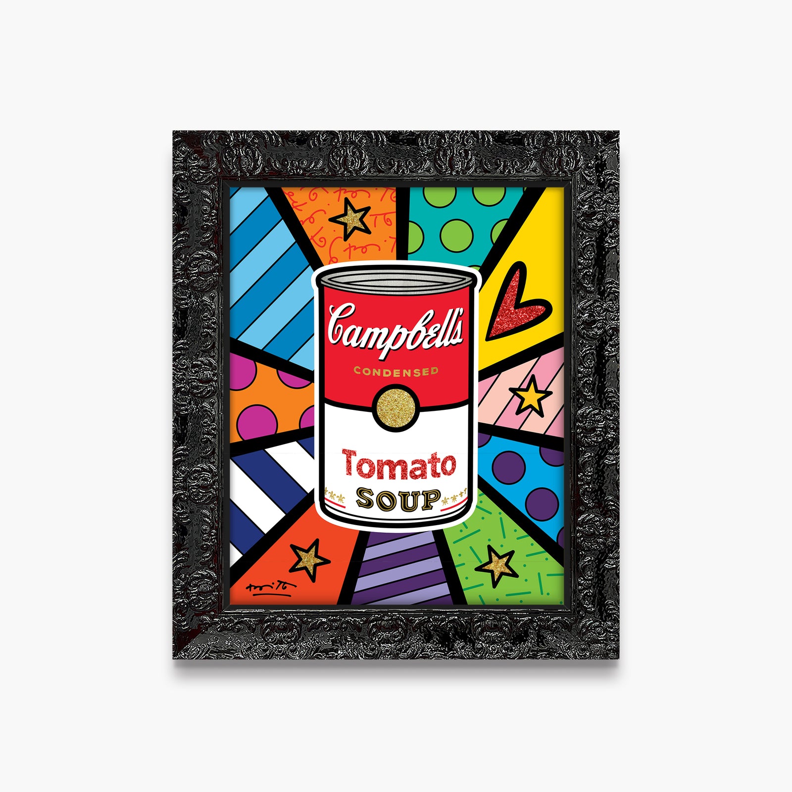 Romero Britto campbells soup limited edition print contemporary pop art piece