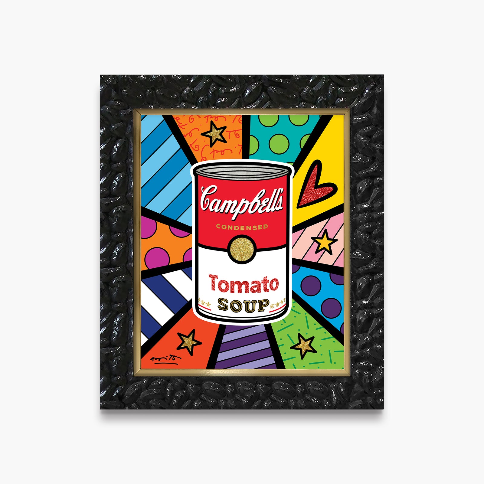 Romero Britto campbells soup limited edition print contemporary pop art piece