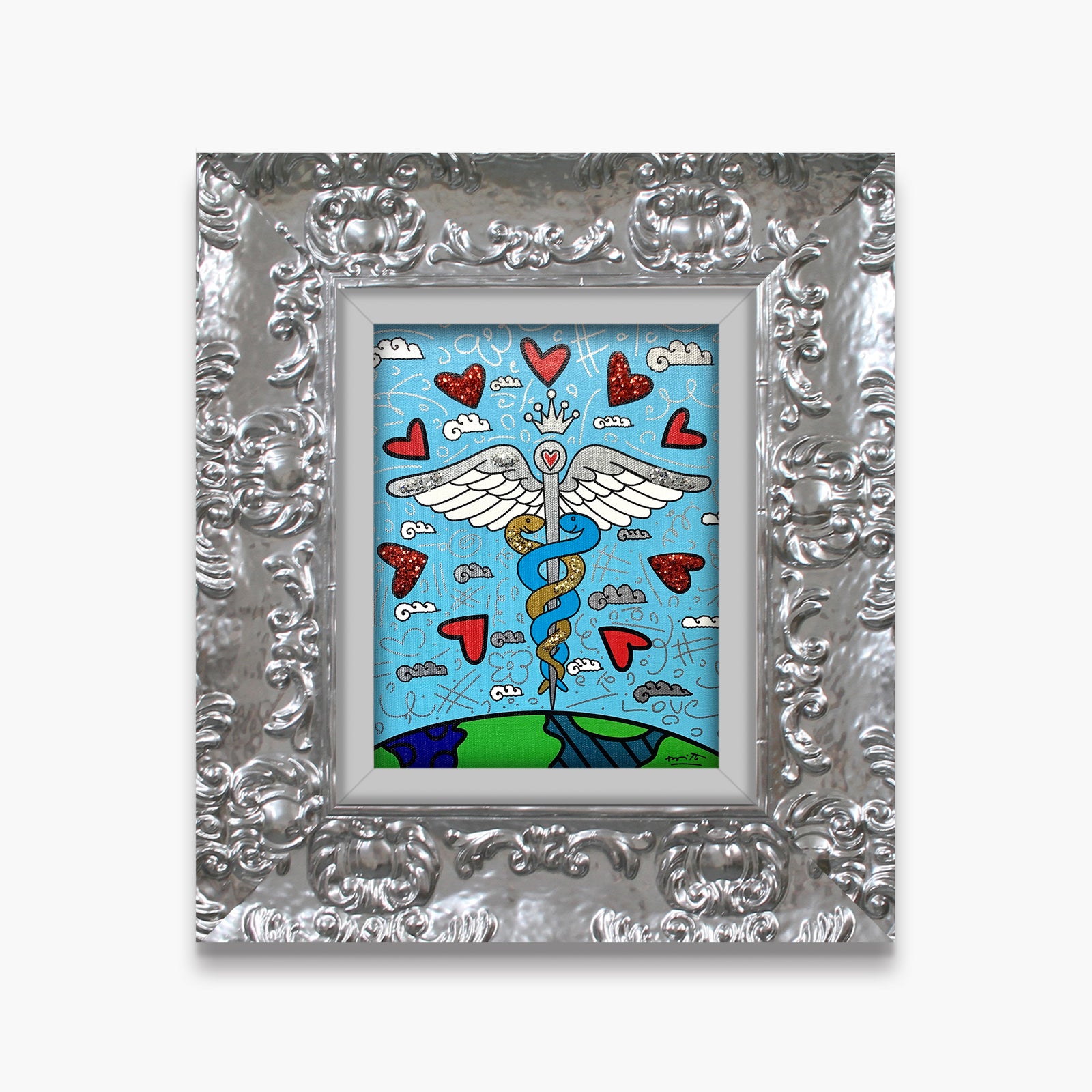 one world limited edition print colorful decorative collectible gift idea