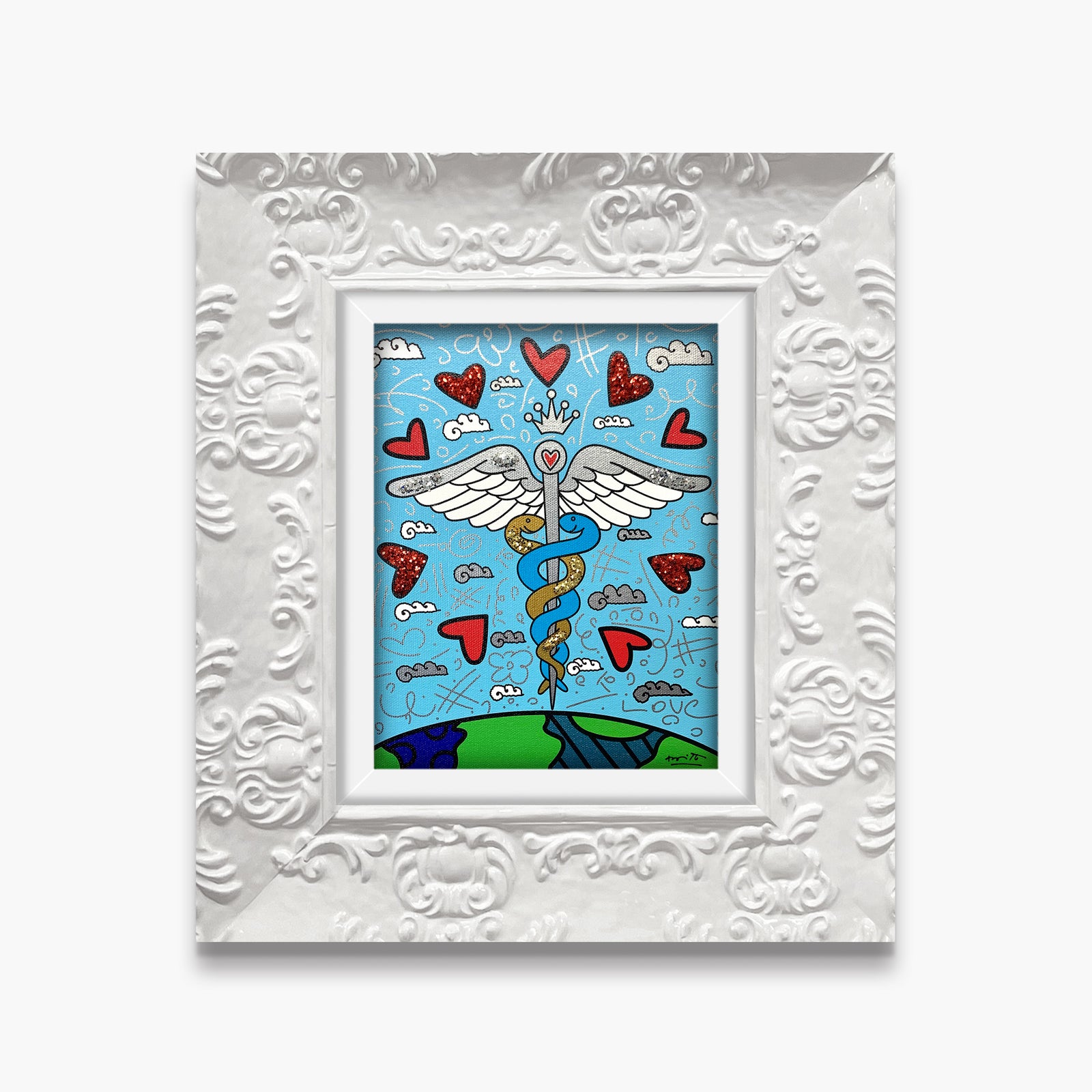 modern pop art one world limited edition print vibrant home decor