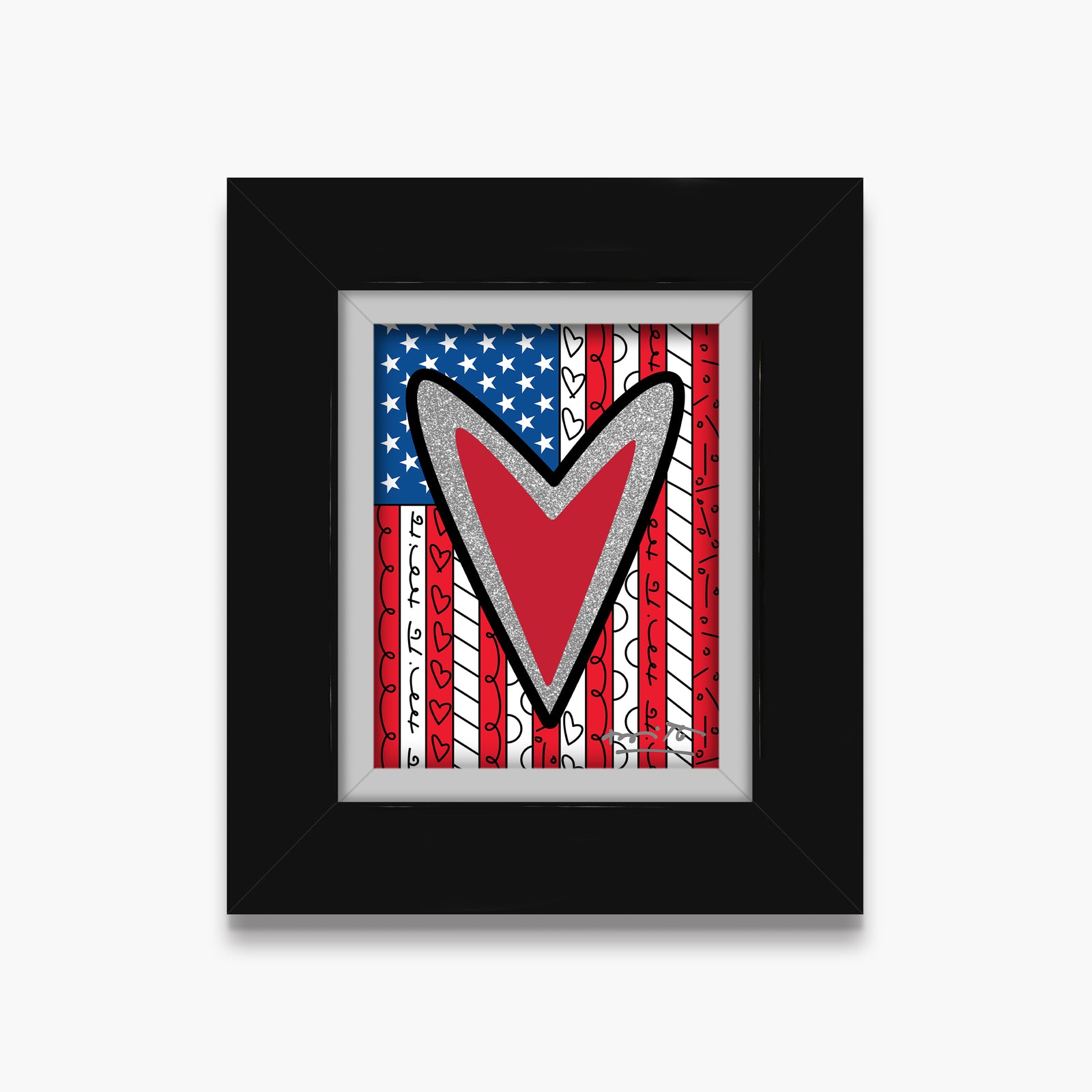 america limited edition print artistic colorful design collectible
