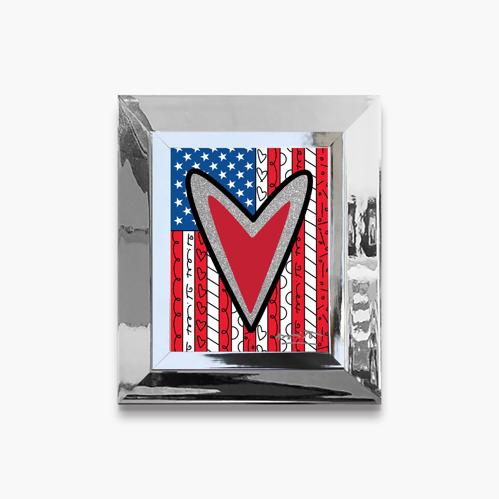 america limited edition print artistic colorful design collectible