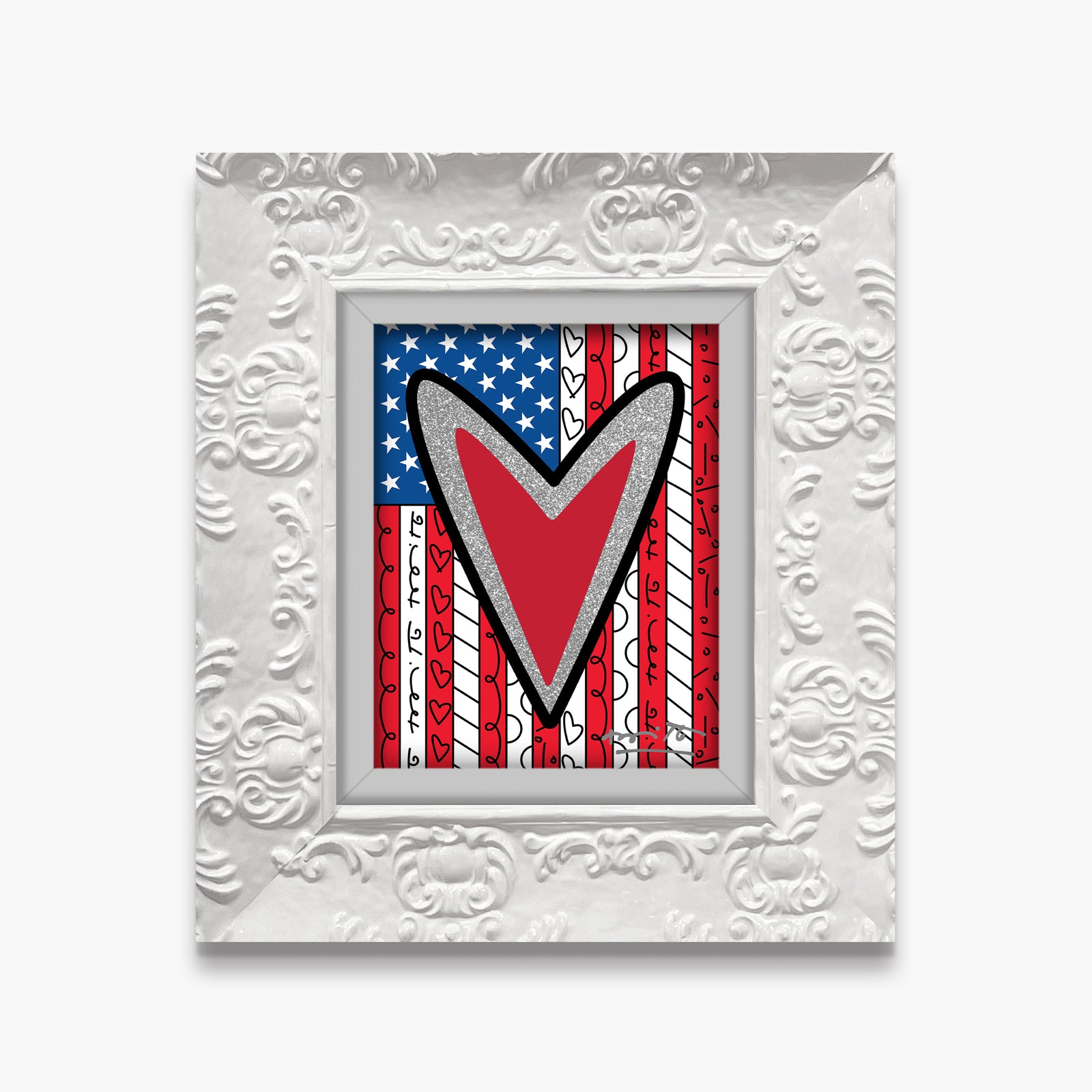 america limited edition print artistic colorful design collectible