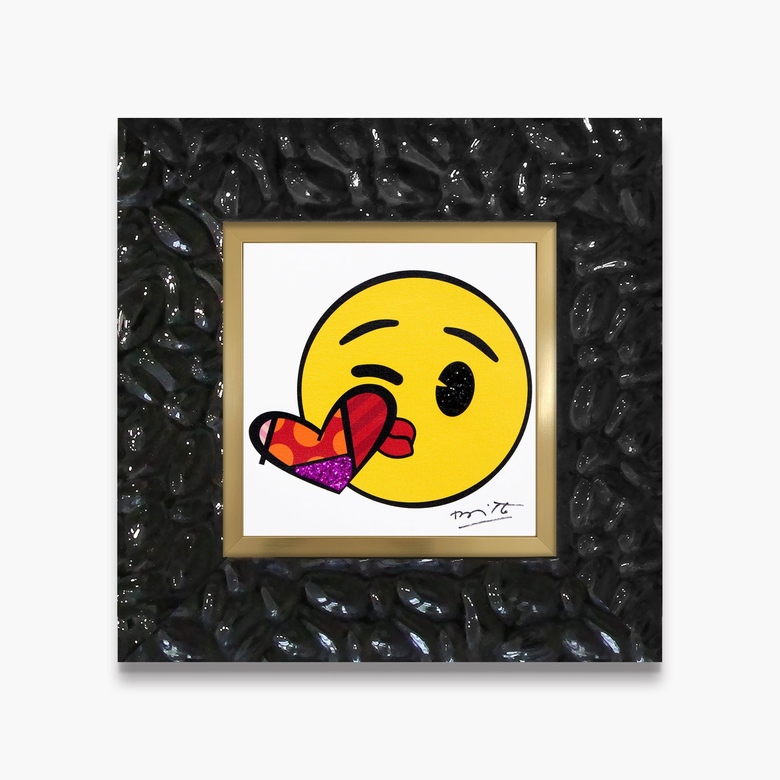 kisses for you emoji by artistic colorful design collectible